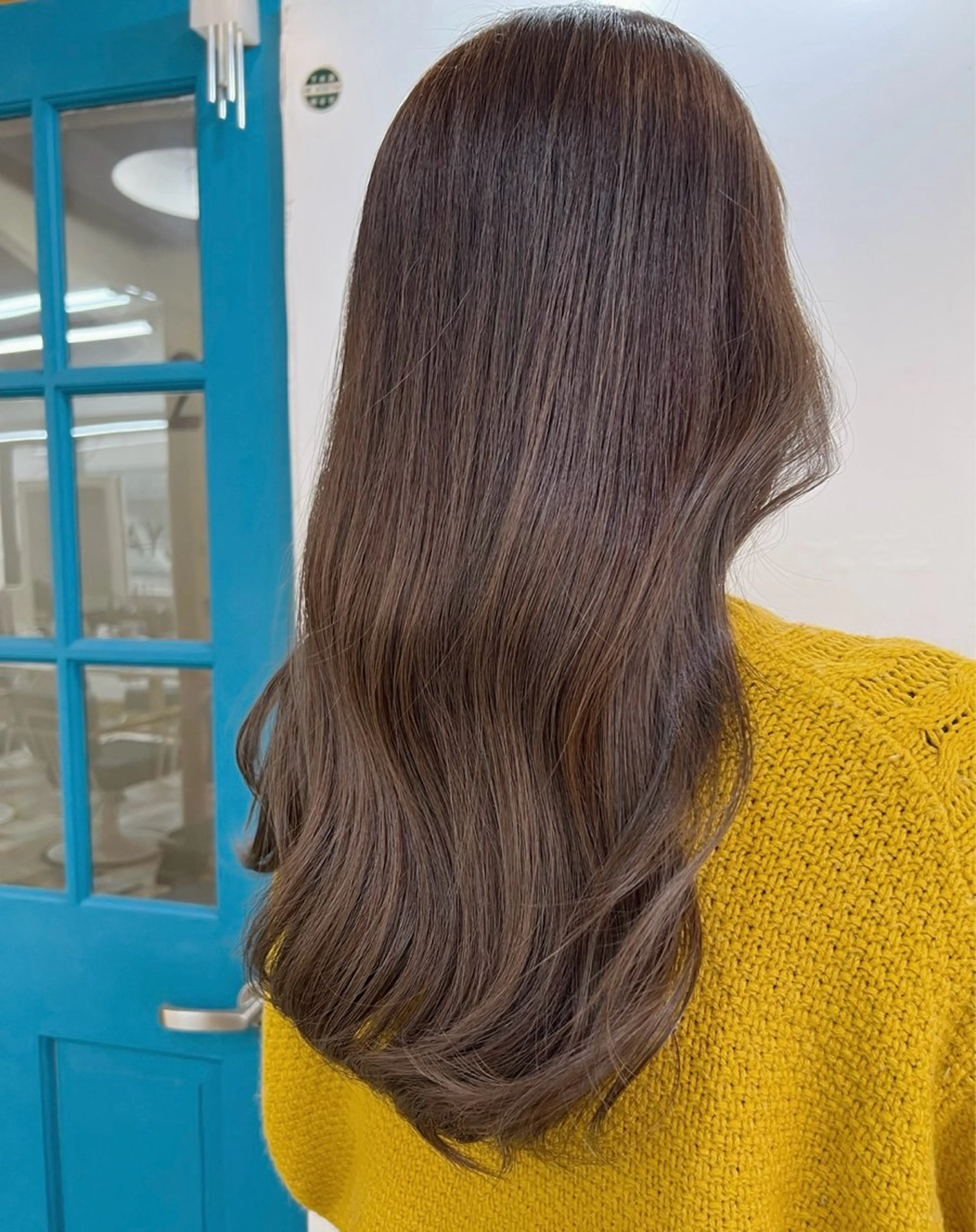 ロング カラー 透明感カラー デザインカラー イヤリングカラー ハイライトカラー ボブ カット ヘアカラー トリートメント KANA/ボブ/ インナーカラー/艶髪のヘアスタイル