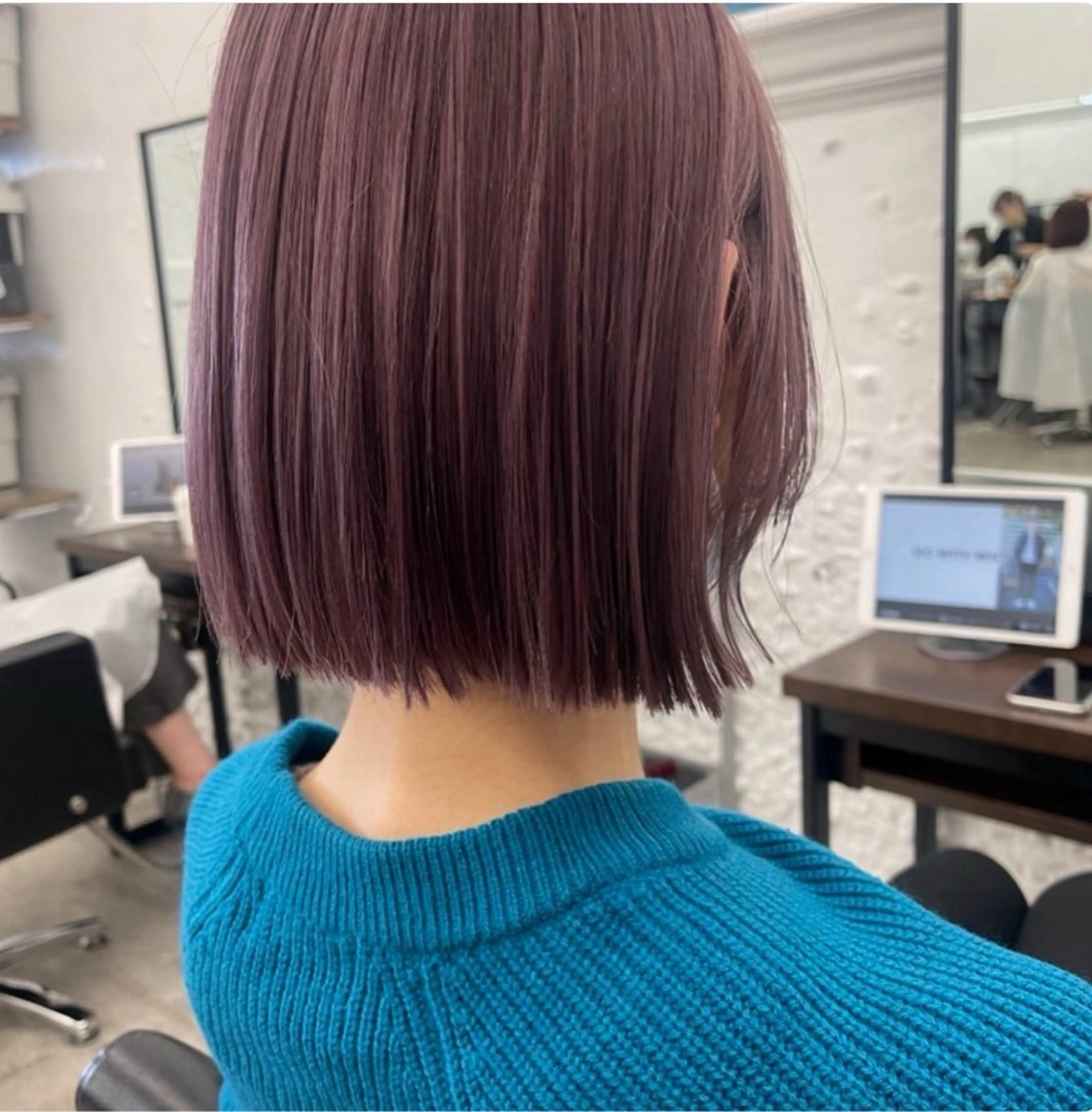 ショート カラー 透明感カラー 汐月 ゆずのヘアスタイル