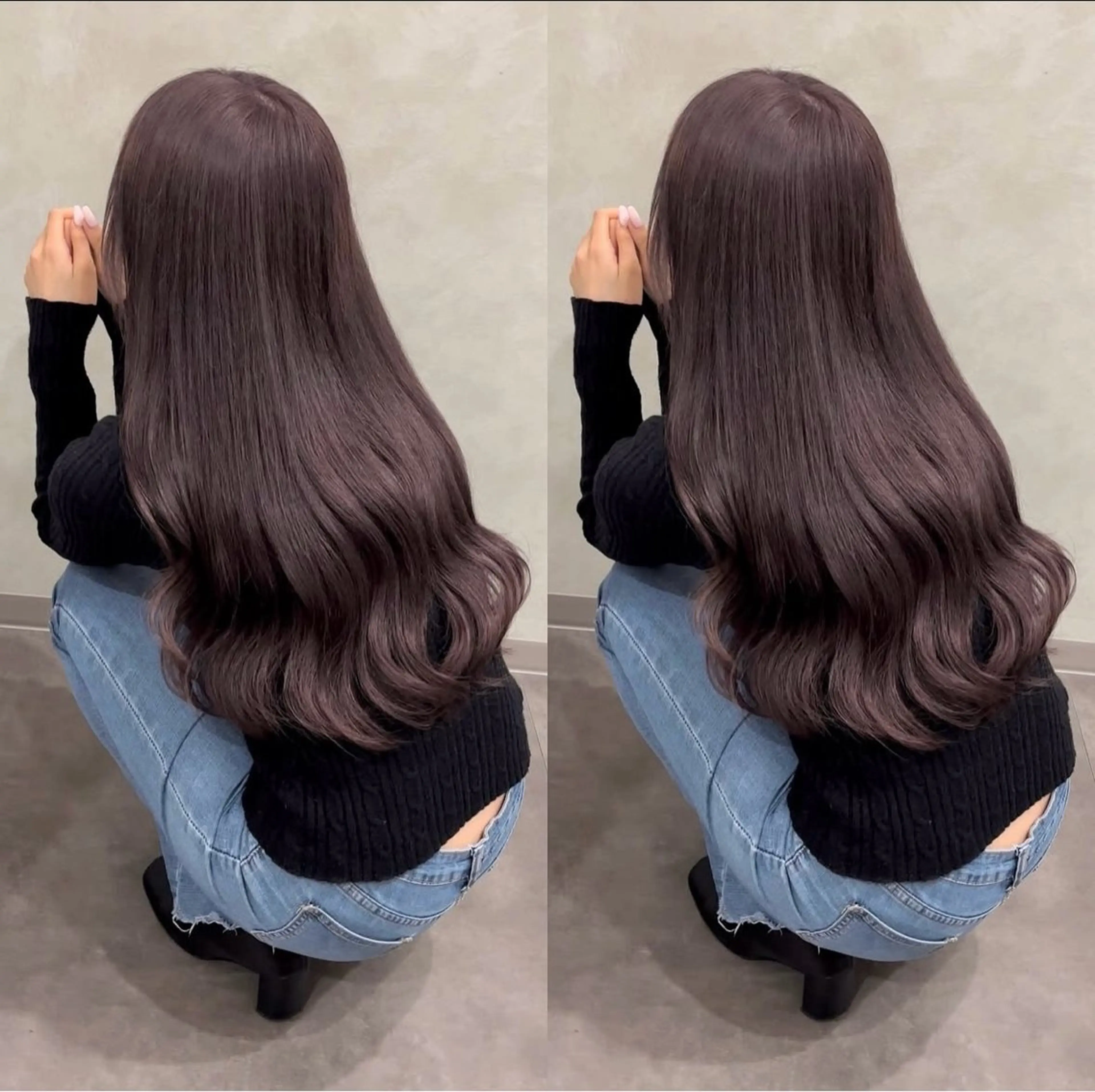 ロング カラー 暖色カラー🍒ྀི Riona🎀のヘアスタイル