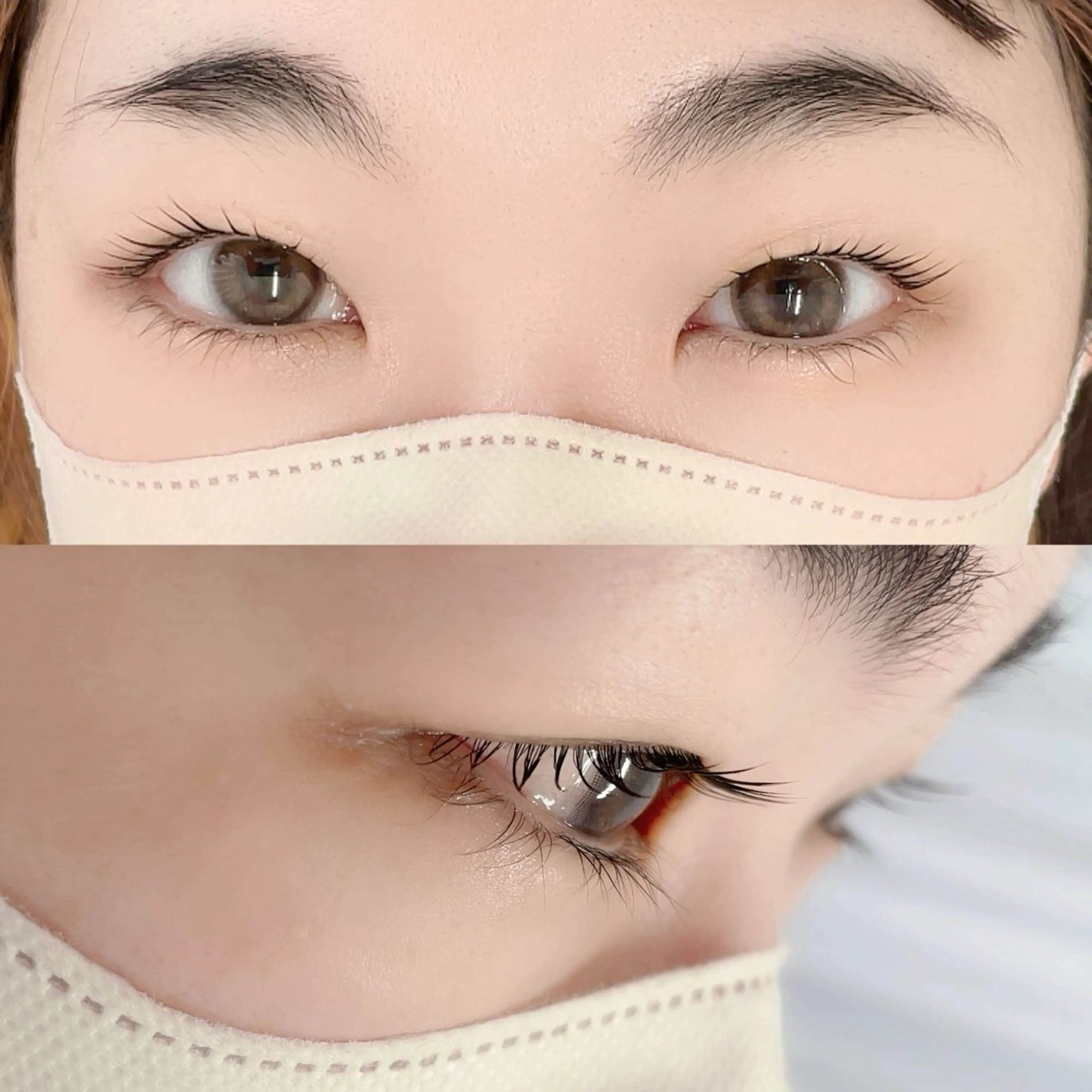 マツエク・マツパ 束感まつ毛 フラットラッシュ パリジェンヌラッシュリフト 一重×まつ毛パーマ Morganite 🦋 ÿui 🦋のマツエク・マツパデザイン