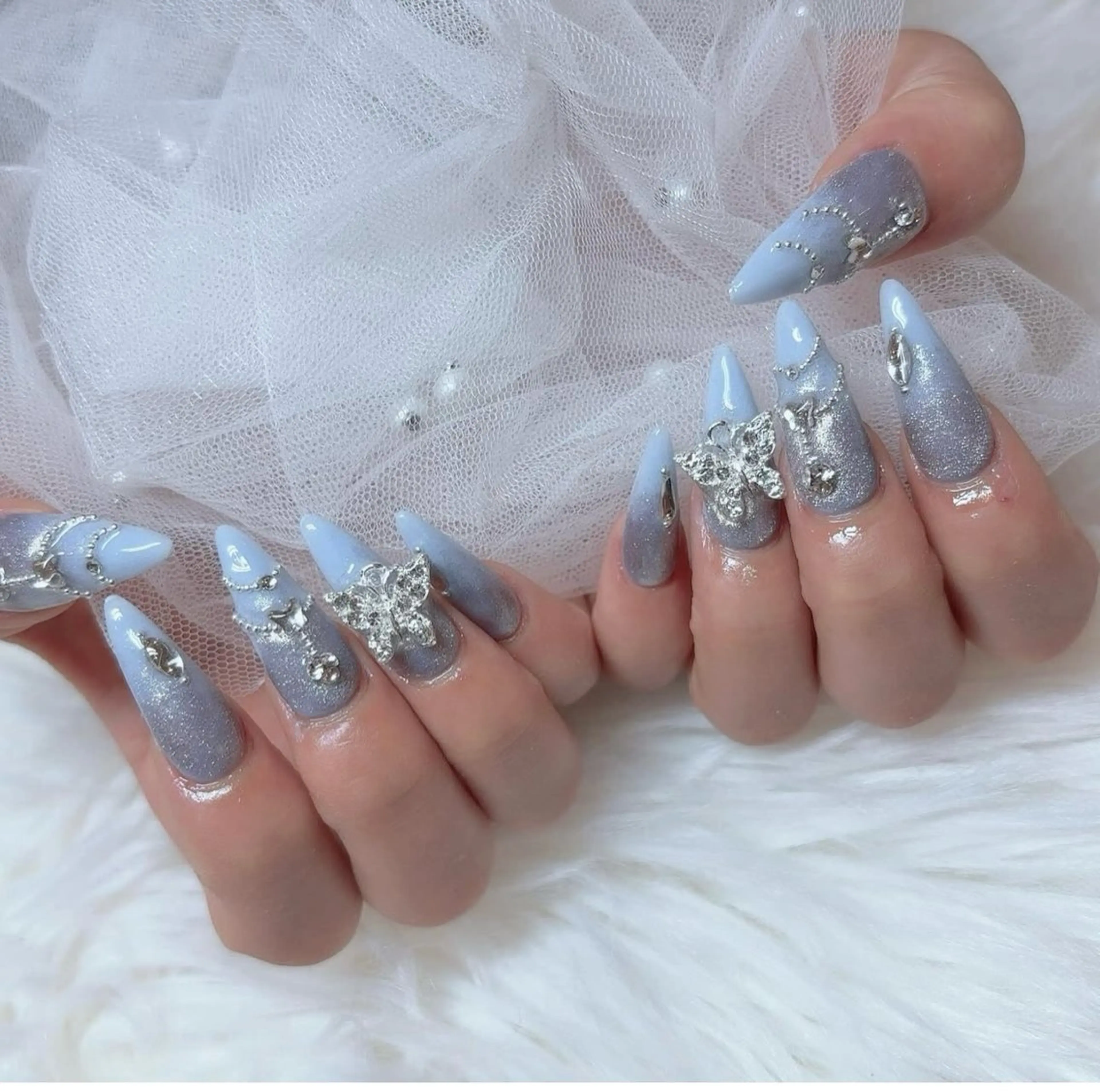 ネイル 韓国ネイル 持ち込み ニュアンスネイル ネイルチップ ハンドネイル TABI ANA.CHUOのネイルデザイン