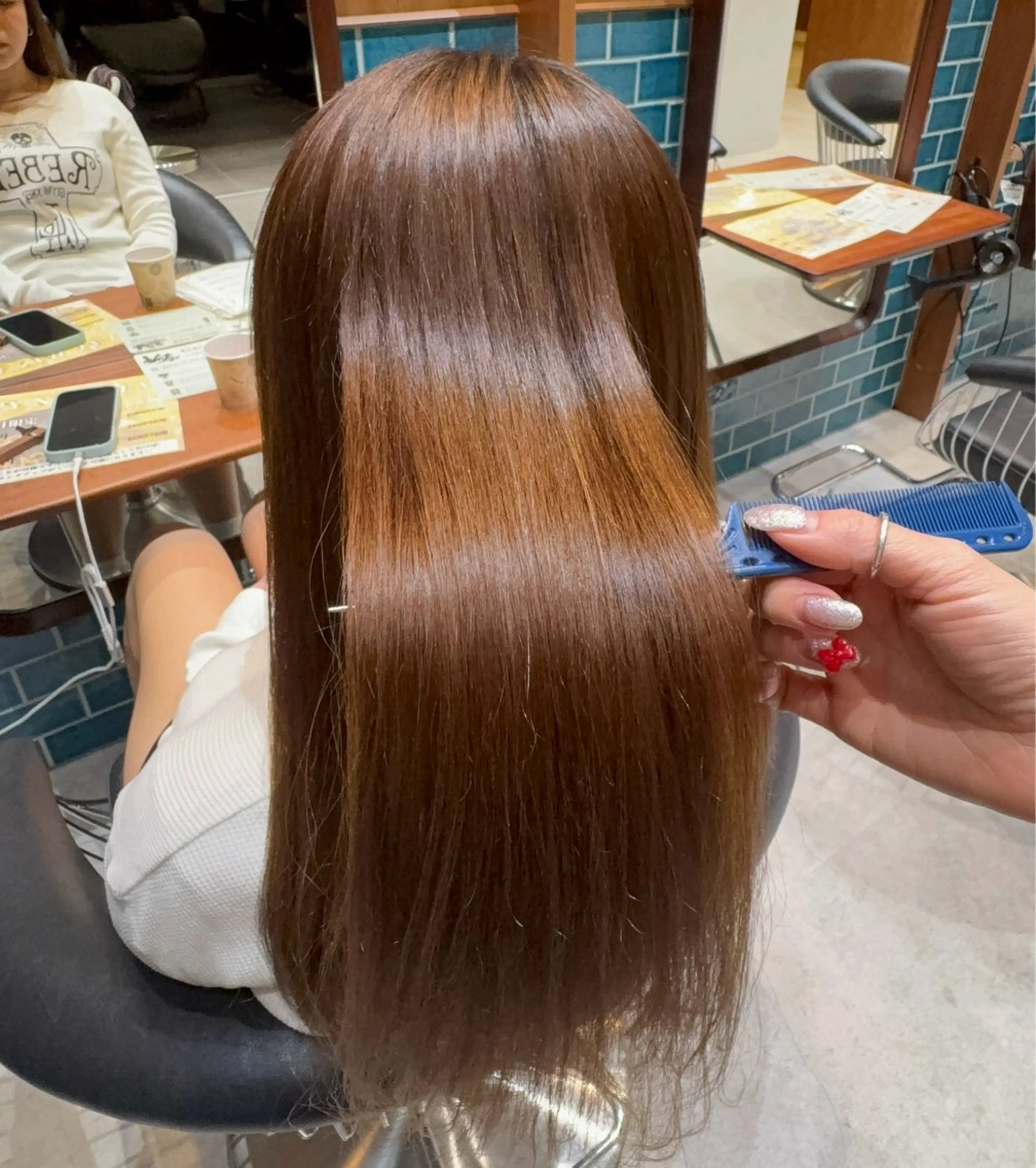 ロング 縮毛矯正 透明感カラー🧸艶髪 🫧manamiのヘアスタイル