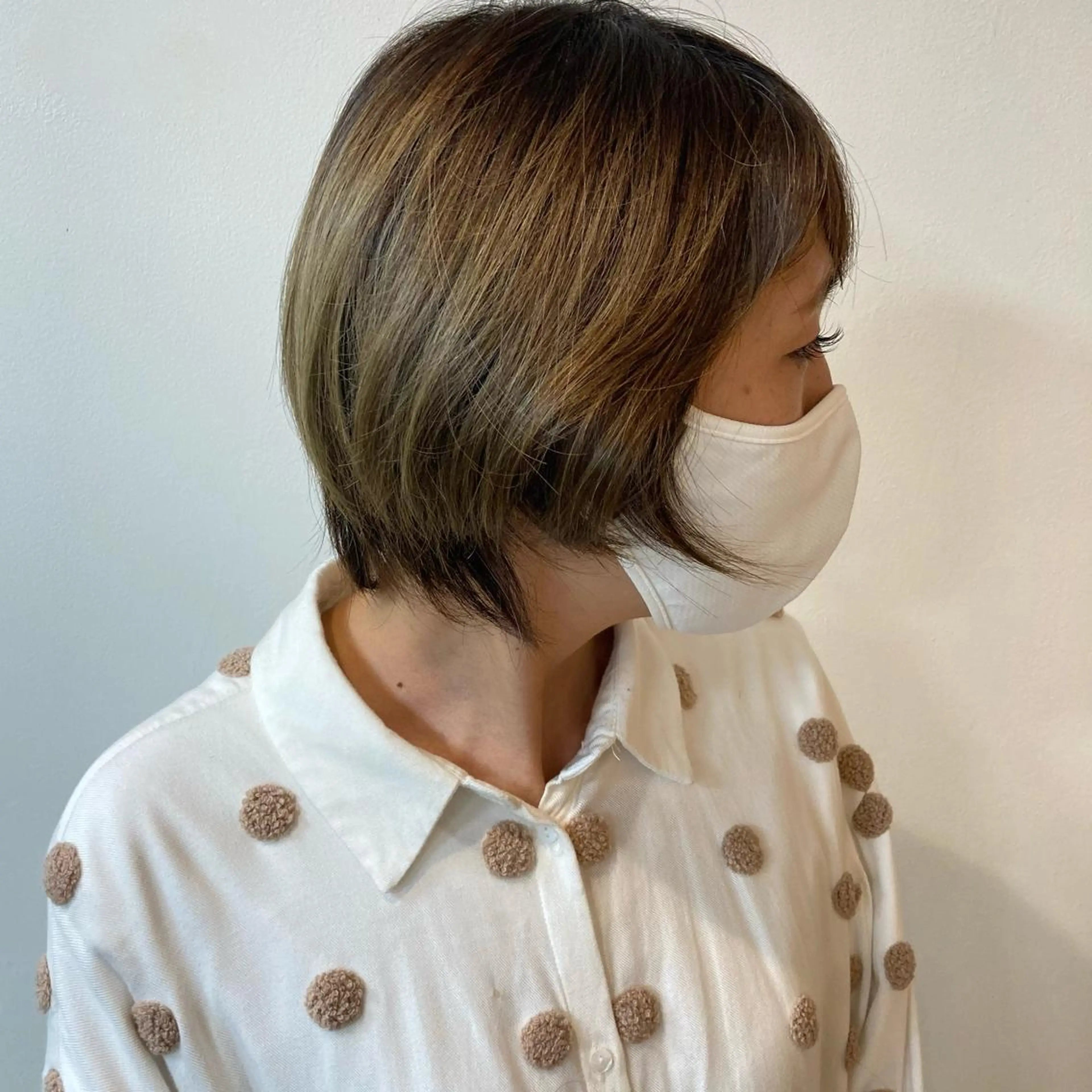 ショート 【白髪ぼかし】 愛甲竜佑のヘアスタイル