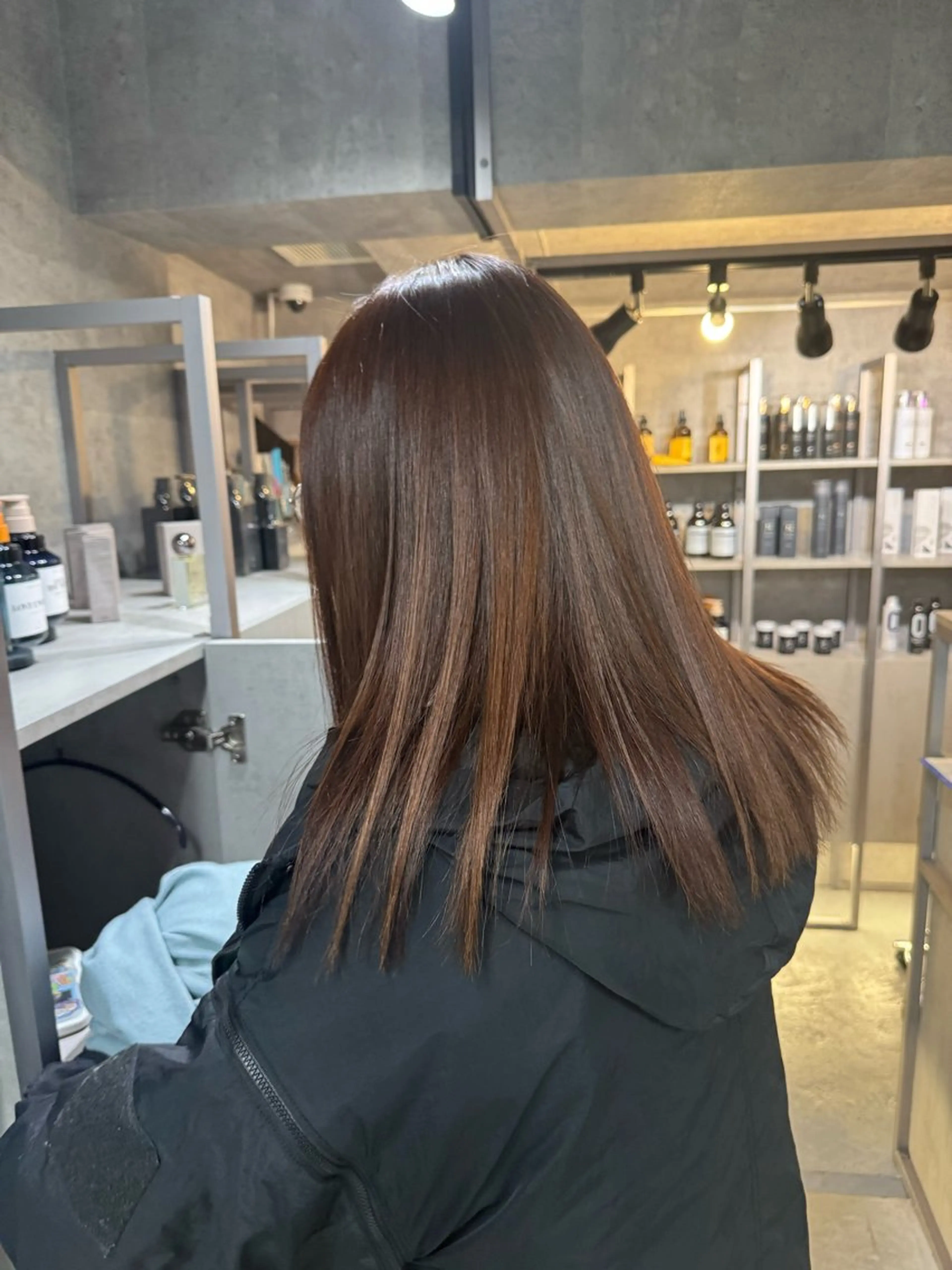 ミディアム カラー ブラウンカラー カット ヘアカラー トリートメント NOOS omotesando所属・あなたのお悩み改善" You"💚❤️💛のヘアスタイル