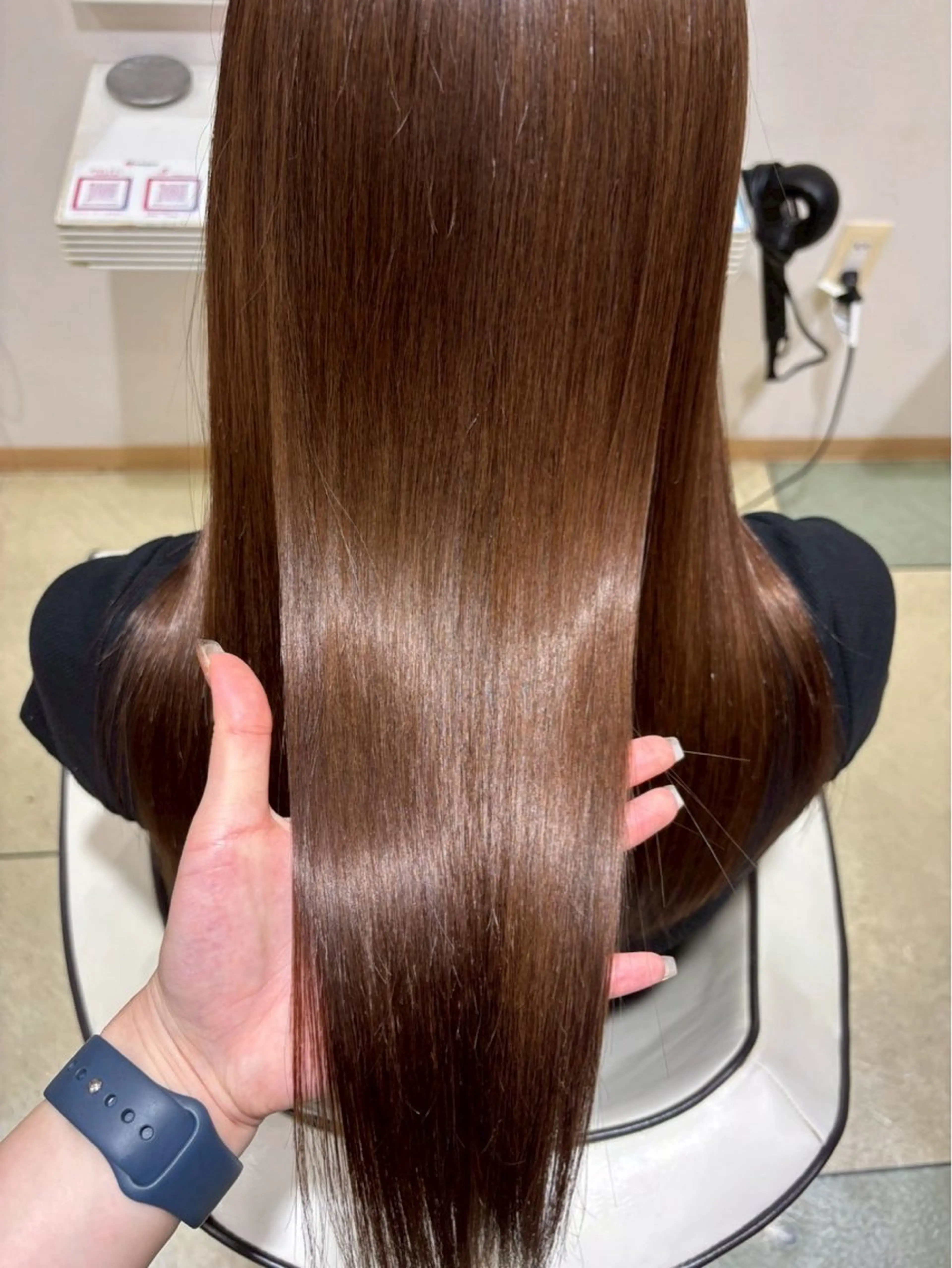 ロング カラー カット ヘアカラー トリートメント ブリーチなし艶カラー /いくののヘアスタイル