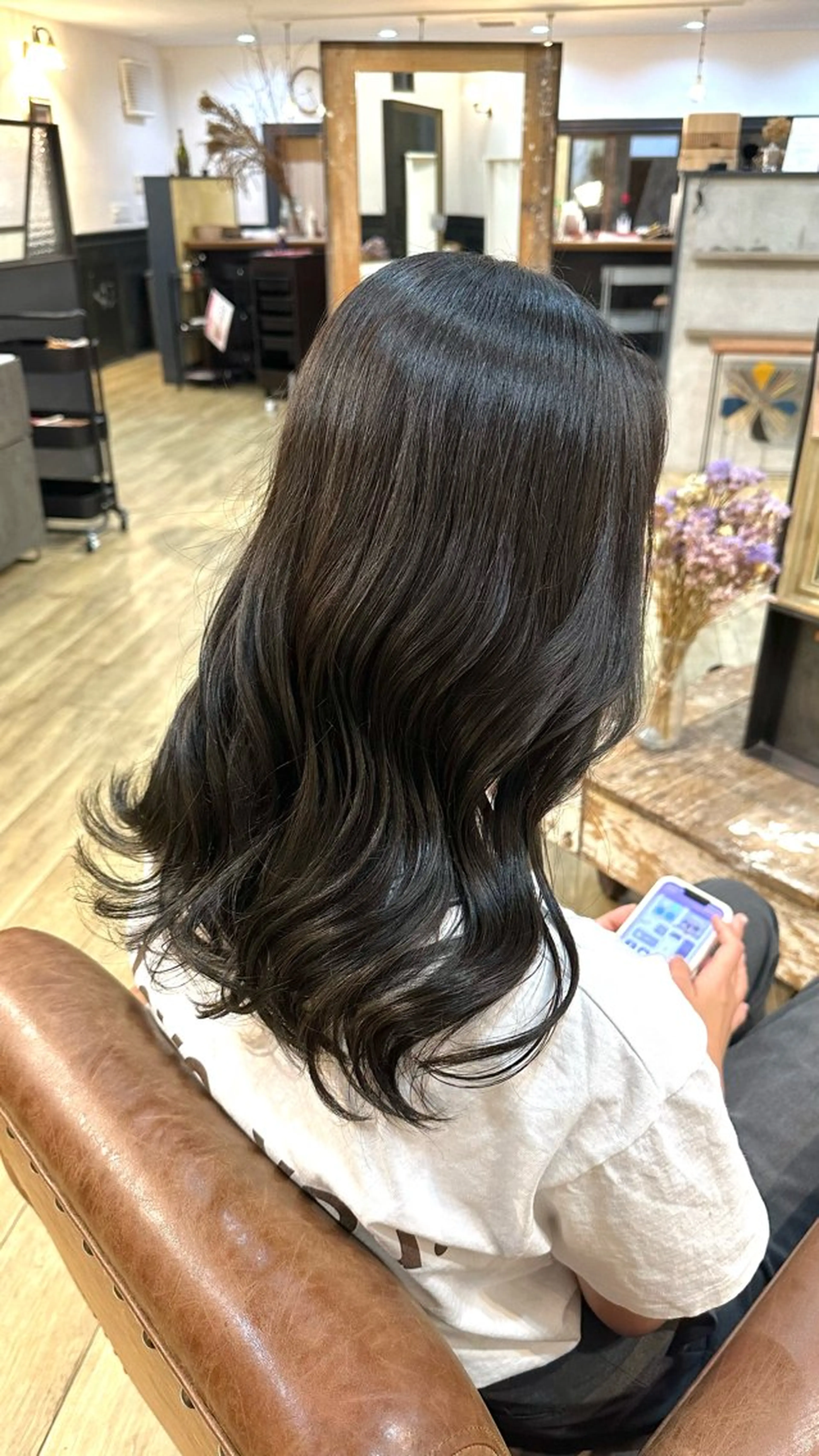 ミディアム ツヤ感/透明感カラー /蟹江/harunaのヘアスタイル