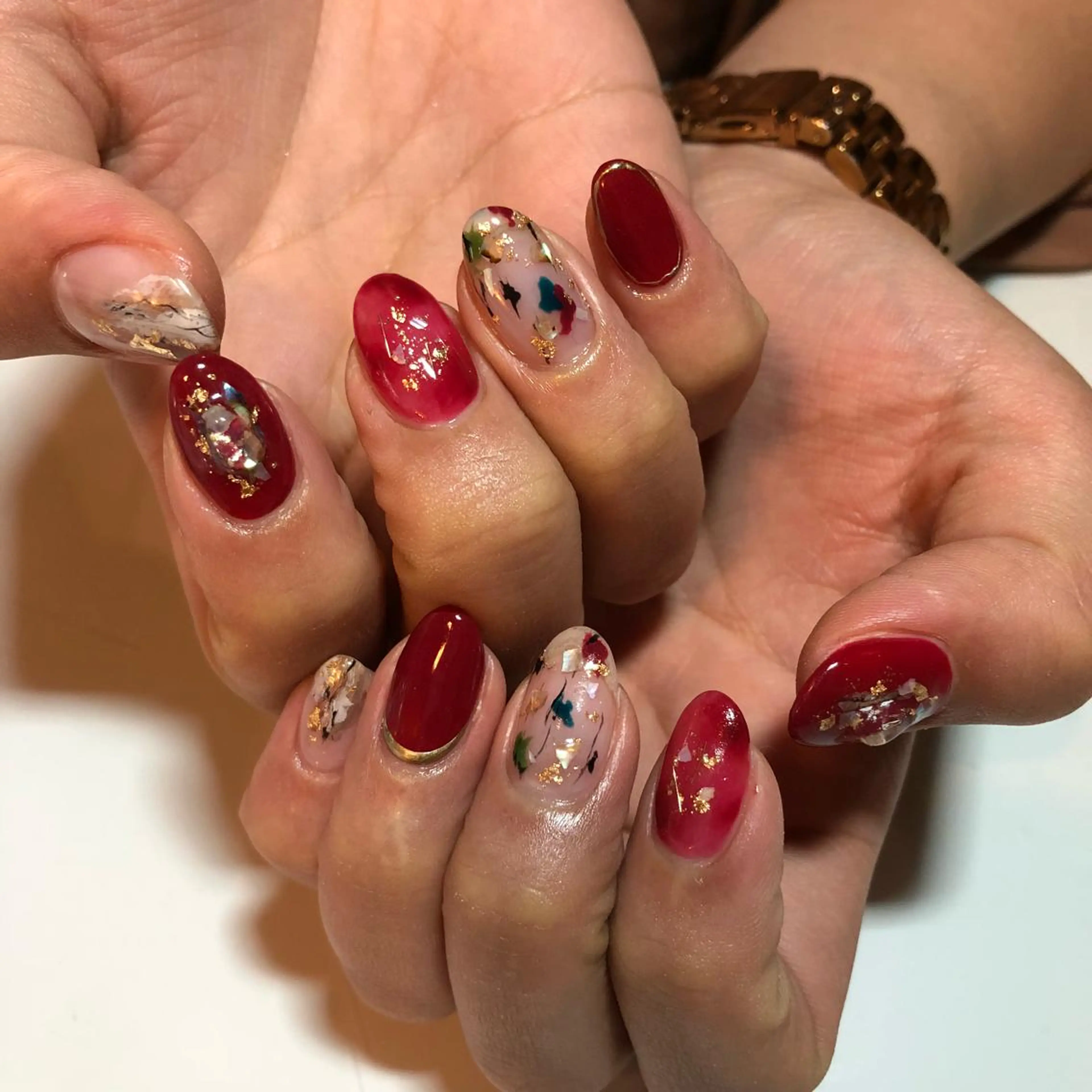 ネイル ニュアンスネイル g-up nail所属・米田 律子のネイルデザイン