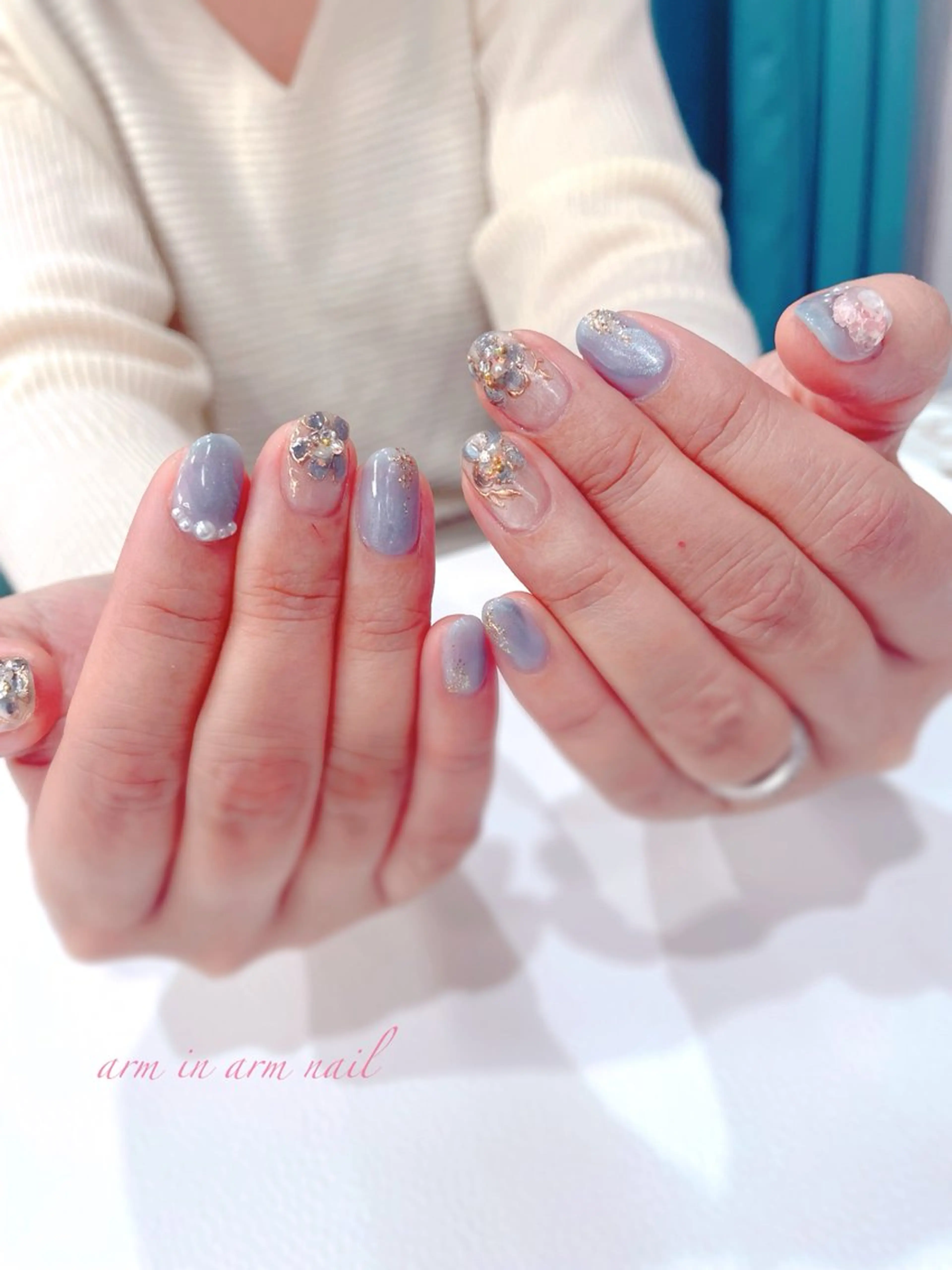 ネイル arm in arm ︎✿Yamamotoのマツエク・マツパデザイン