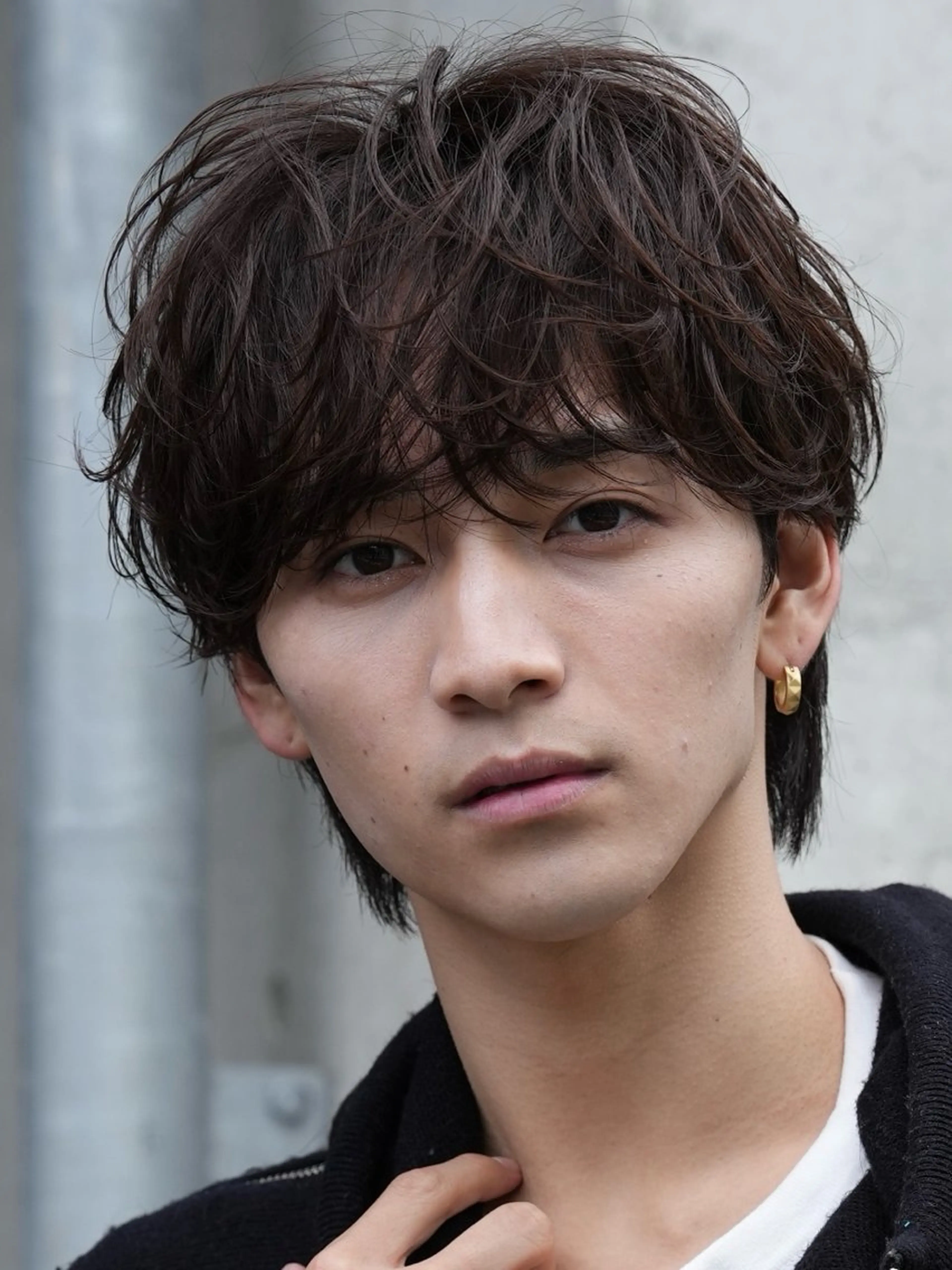 パーマ メンズ 原宿波巻きスパイラル パーマTOSHIのヘアスタイル