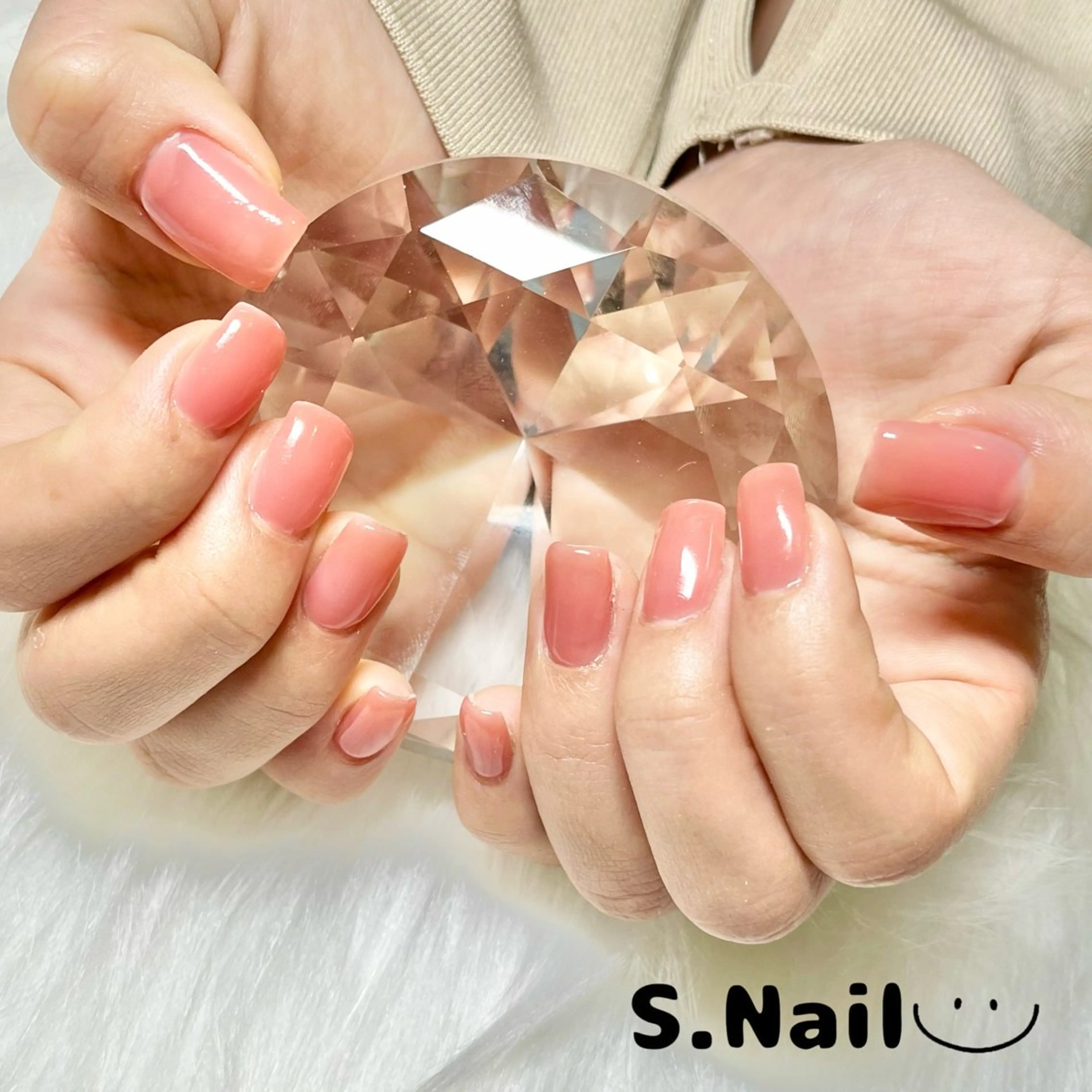 ネイル ピンク プライベートサロン/ S.Nailのネイルデザイン