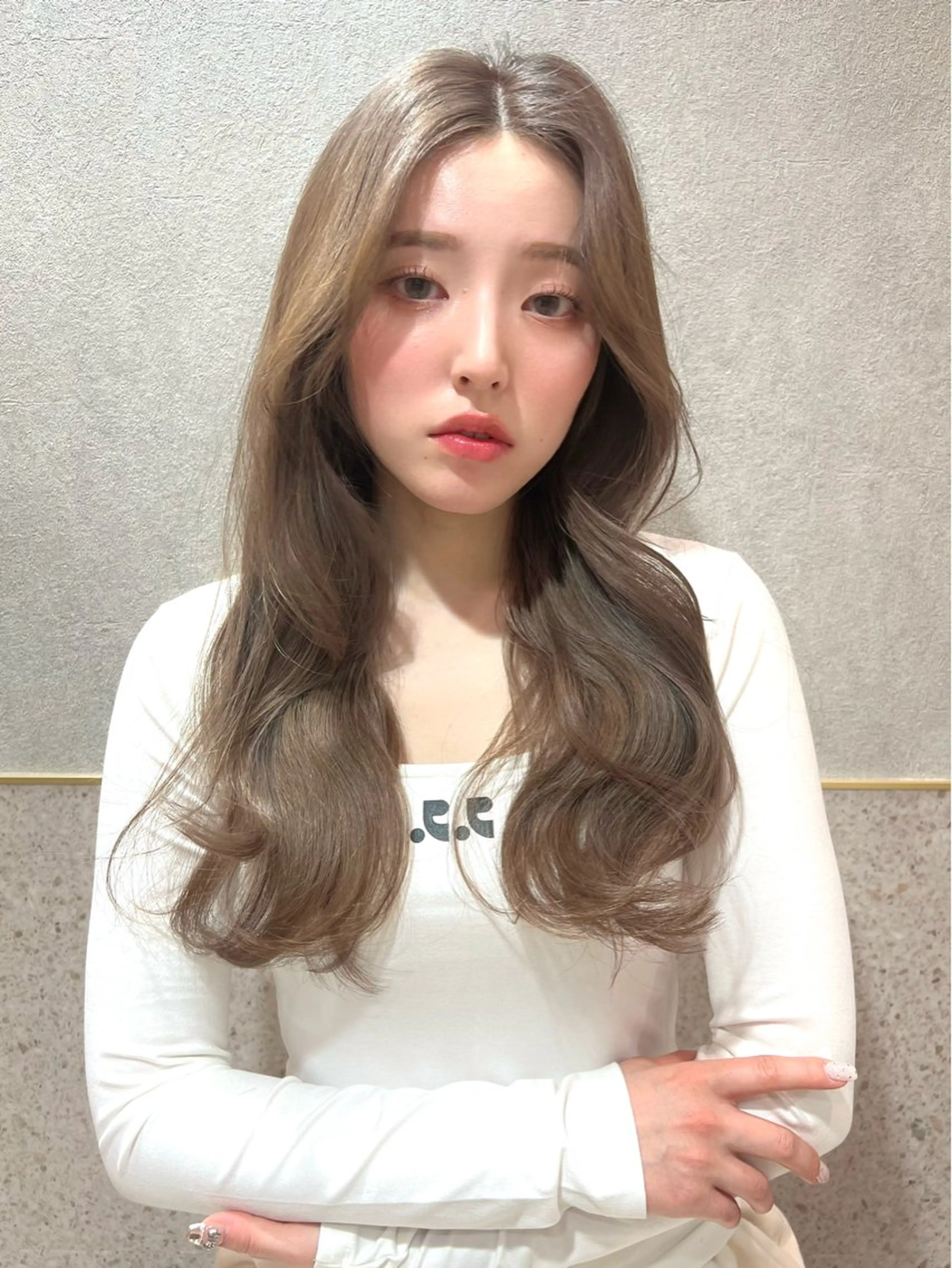 ロング カラー カット ヘアカラー ヘアセット Loom .by Sea  ルームバイシー所属・レイヤー/前髪/ 韓国/CHIHIROのヘアスタイル