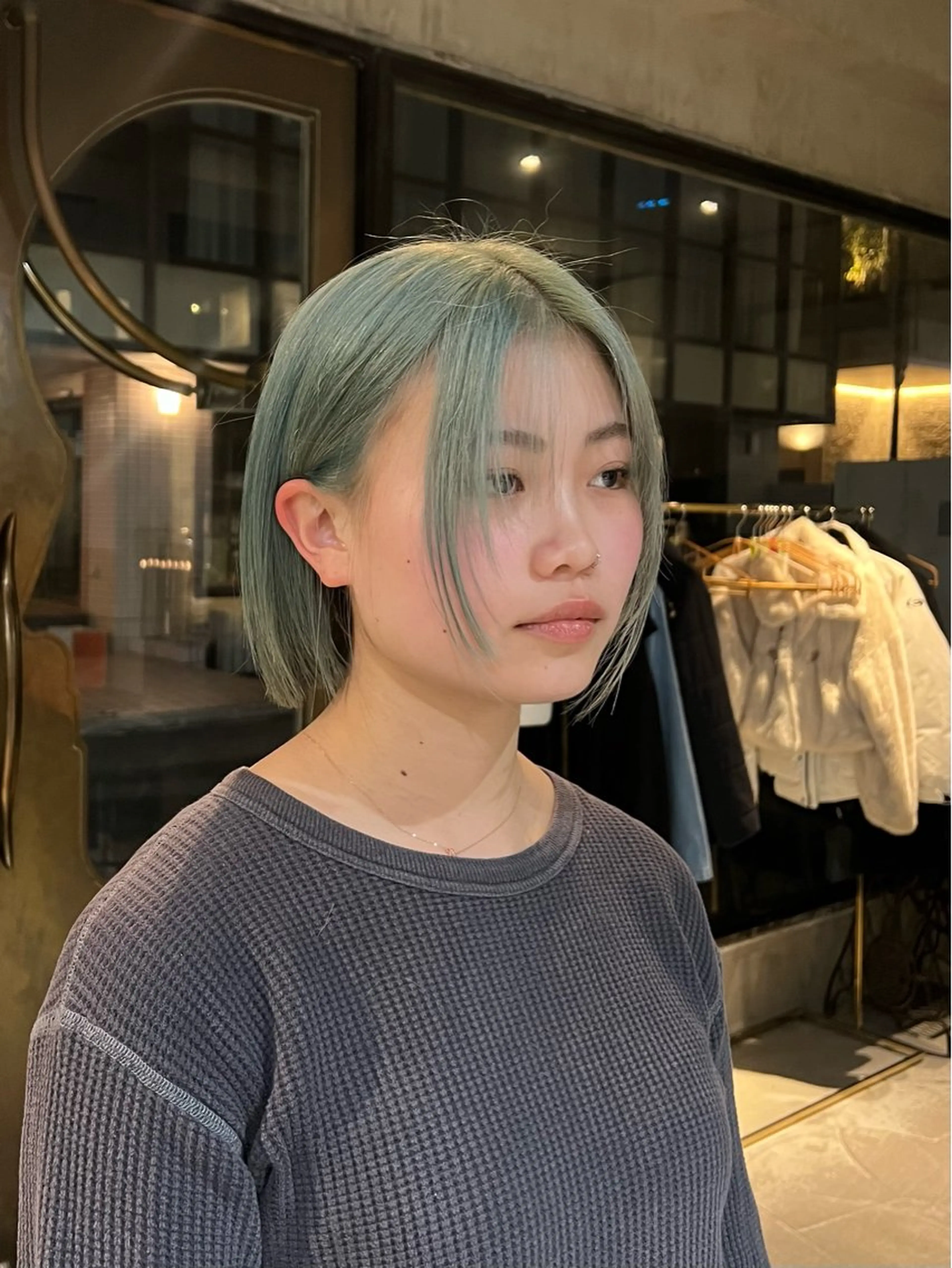 ミディアム カラー カット ヘアカラー トリートメント 赤みゼロ/透明感 カラー🌿KANTAのヘアスタイル