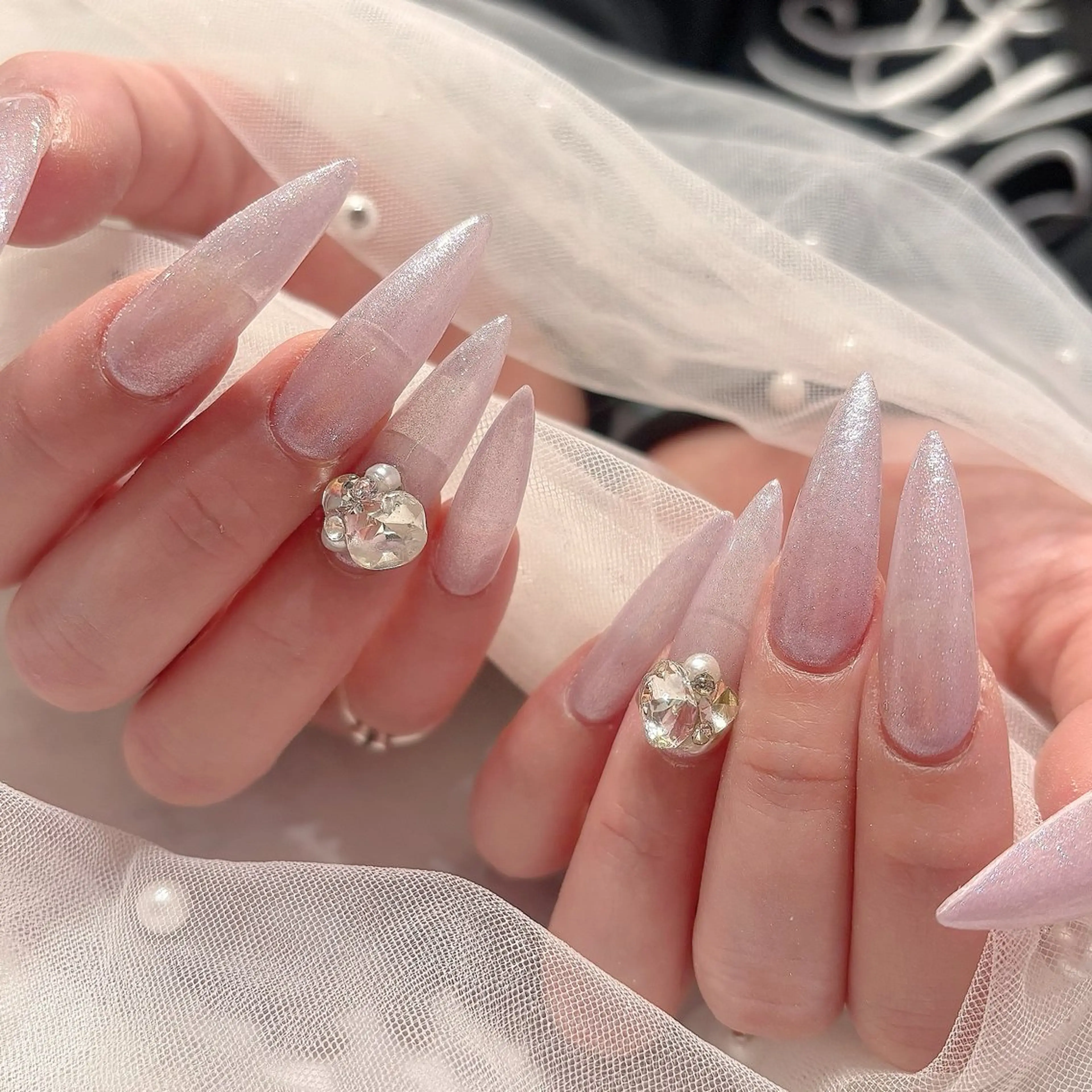 ネイル ロングネイル ハンドネイル あ きのネイルデザイン