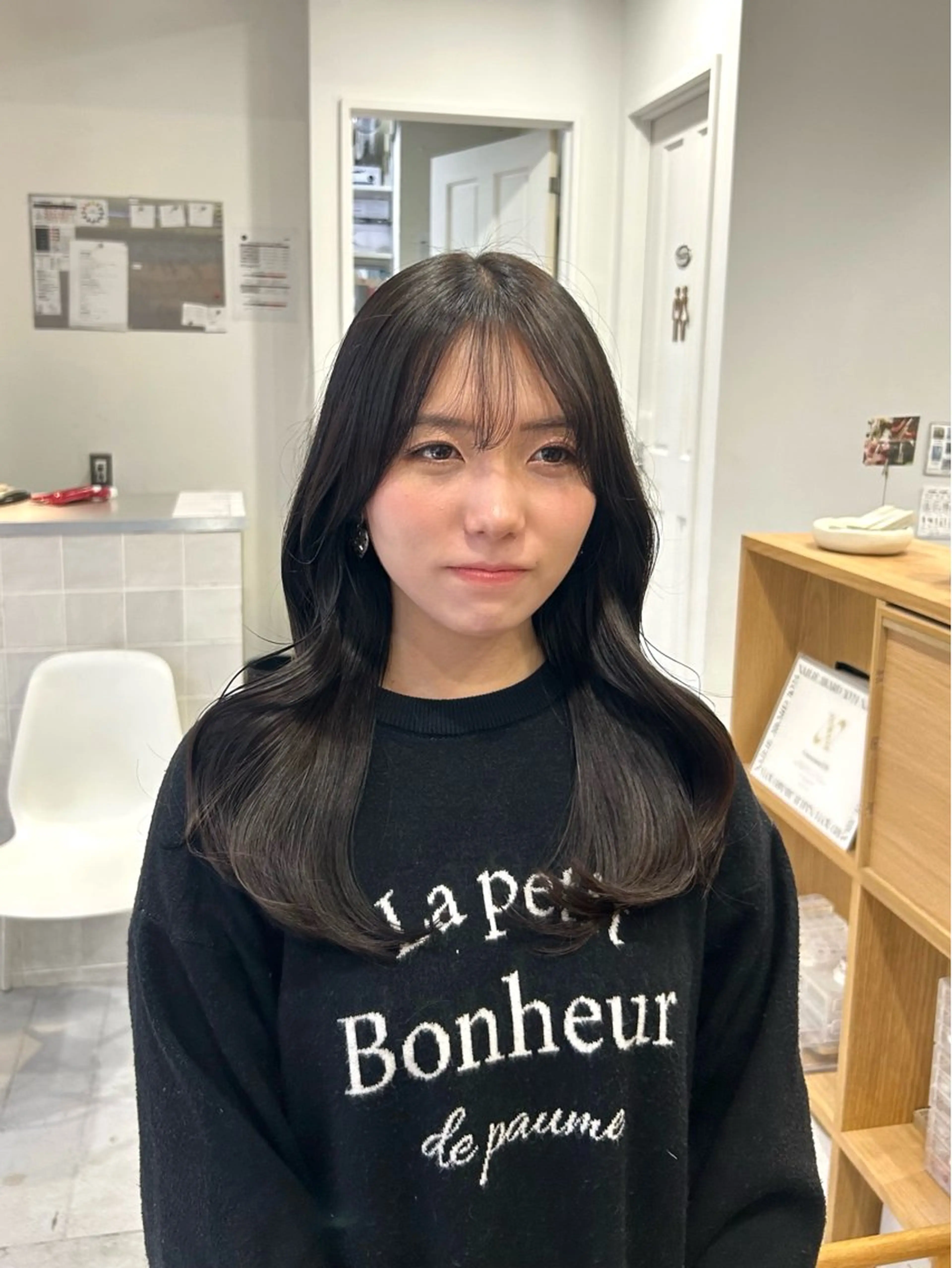 セミロング カット ヘアカラー トリートメント 韓国ヘア ‎⟡.·KANA🐥のヘアスタイル