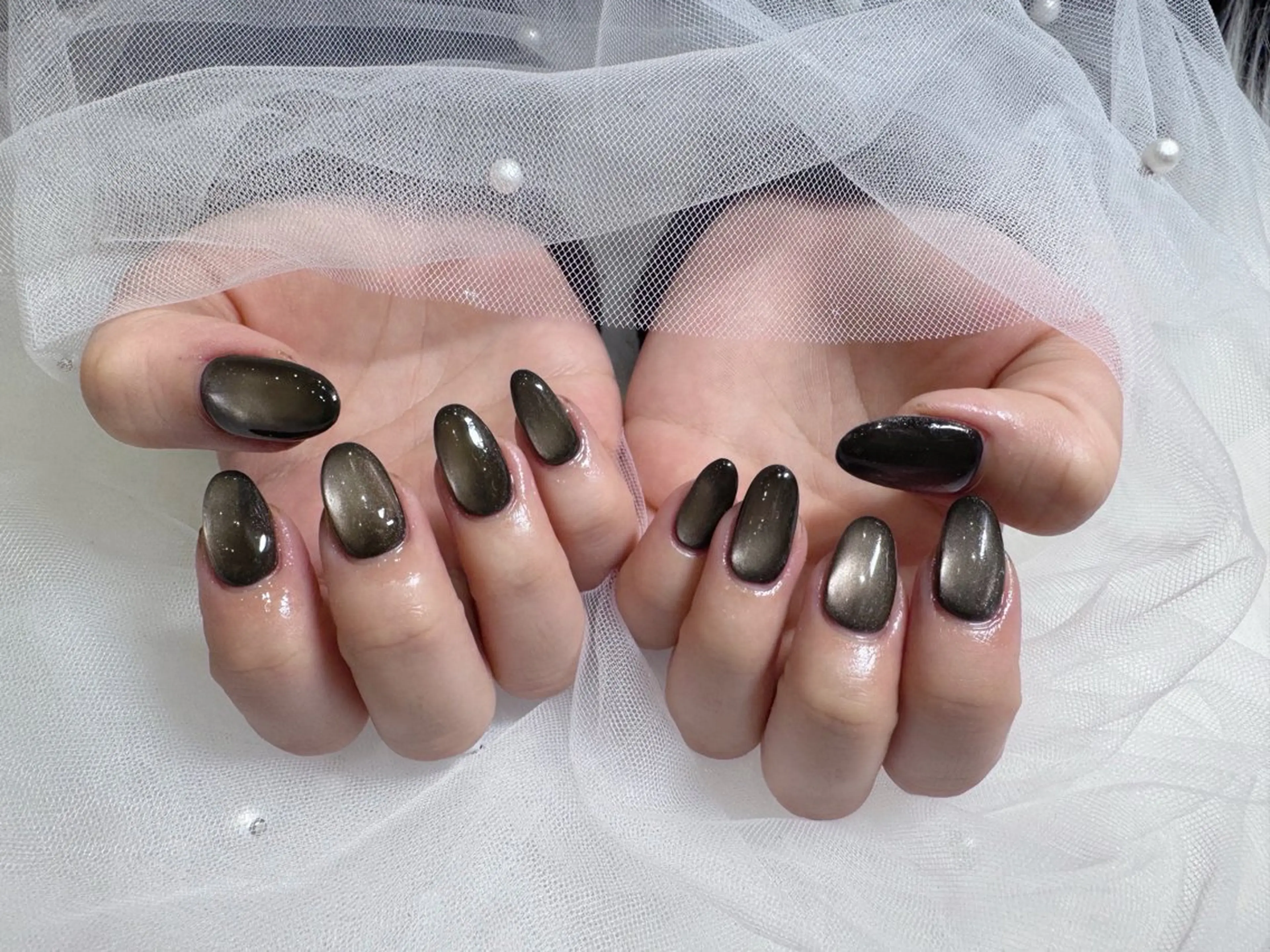 ネイル ブラウン ハンドネイル Zina船橋南口 Mayuのネイルデザイン