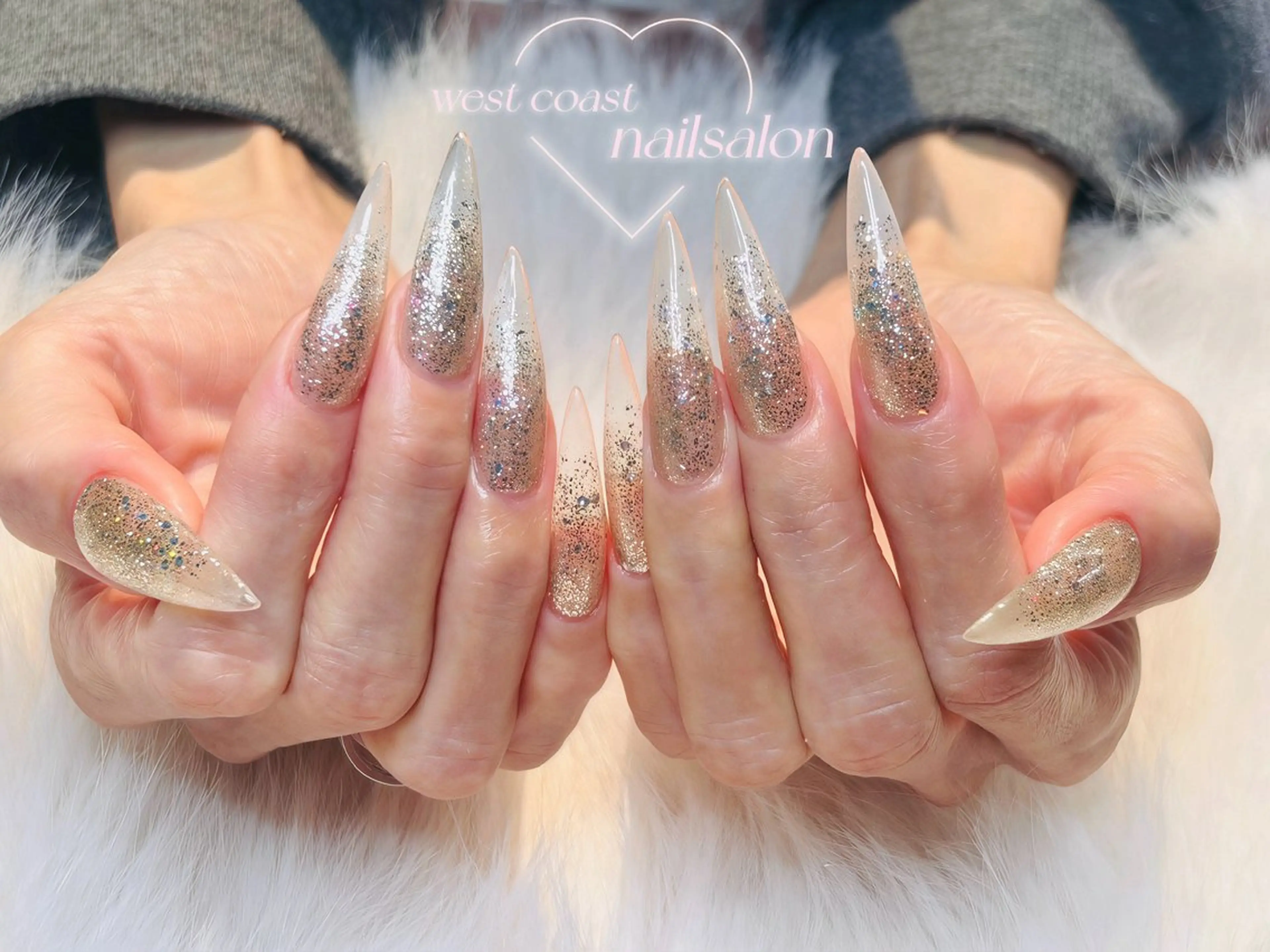 ネイル チークネイル 桜ネイル ジェルネイル ガーリー パラジェル West Coast Nail Salon 池袋西口所属・Kinoko／ チップスカルプ専門店のネイルデザイン