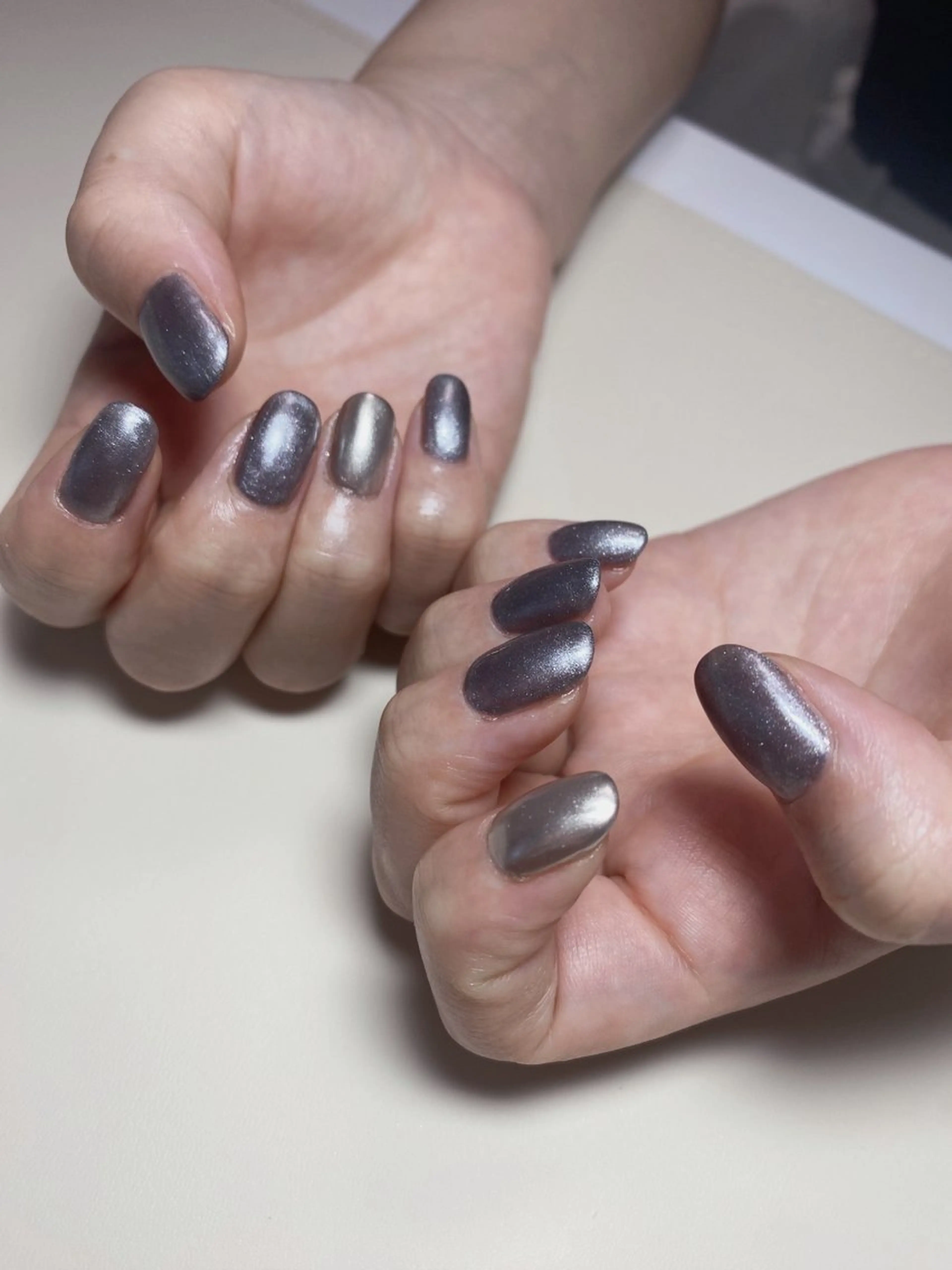 ネイル ミラーネイル ハンドネイル Nail Salon K 🧸美爪育成のネイルデザイン