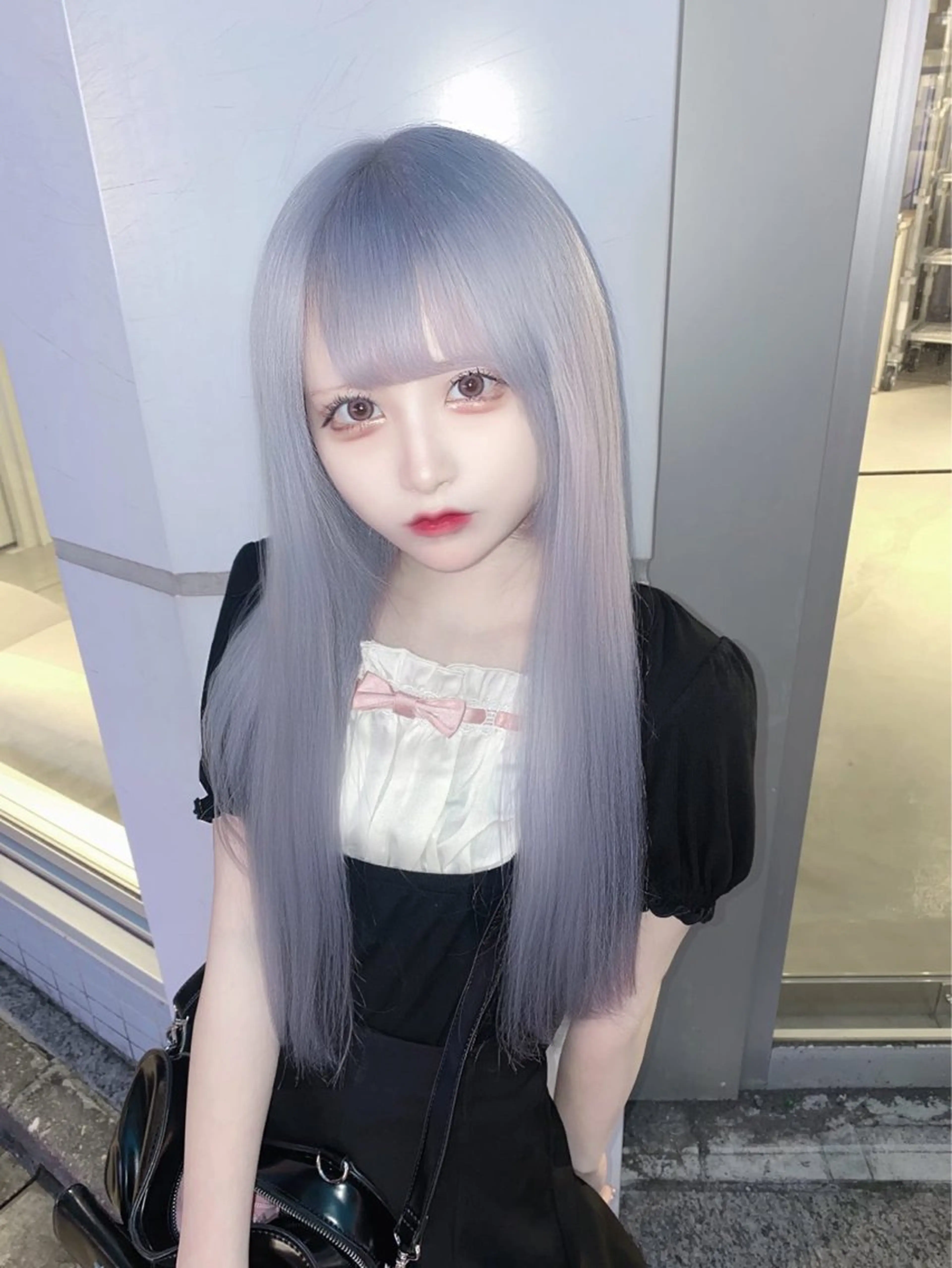 セミロング カラー ブリーチ ラベンダーカラー ヘアカラー トリートメント 失敗したくない人へ ハイトーン美容師のヘアスタイル