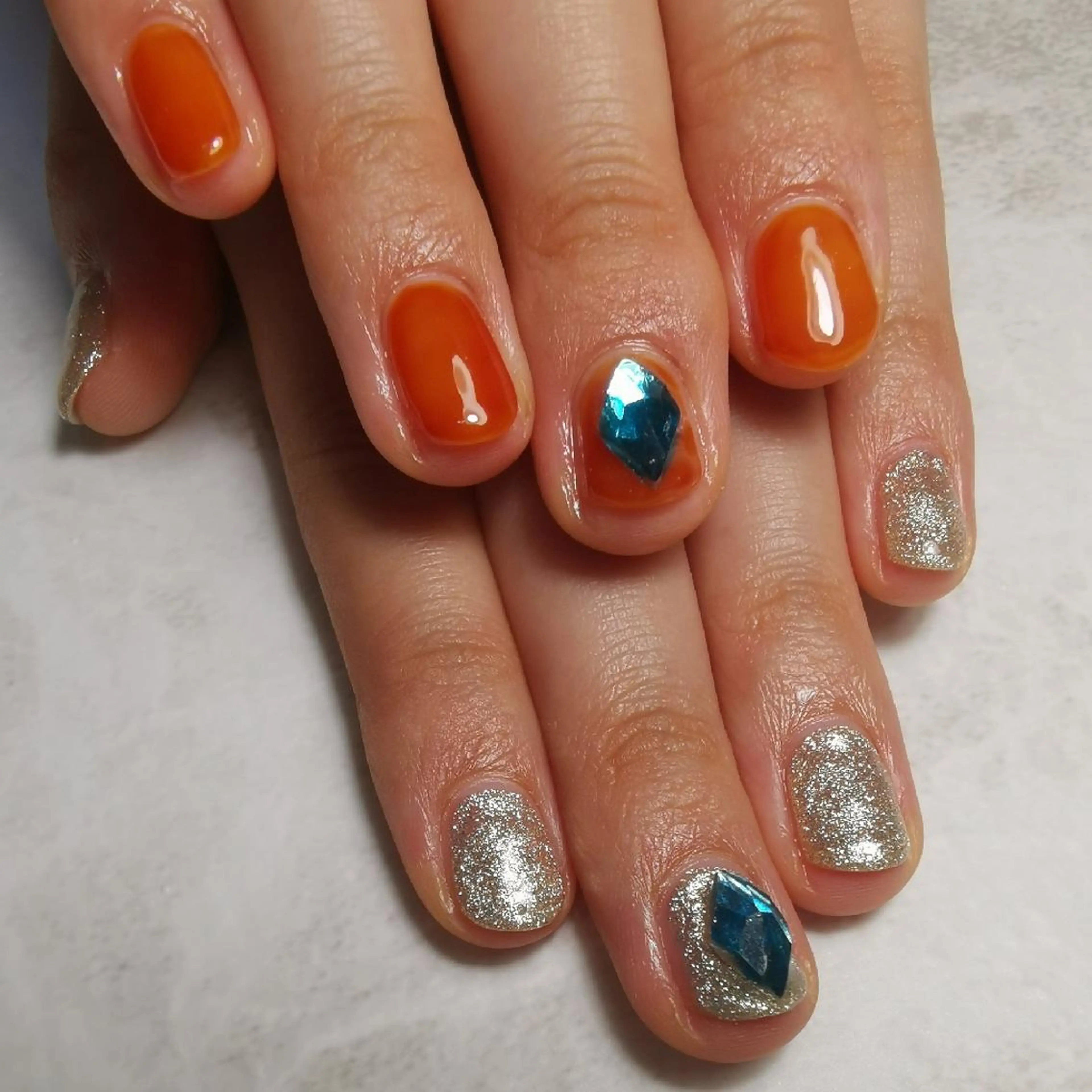 ネイル ストーンネイル ハンドネイル reve あやののネイルデザイン