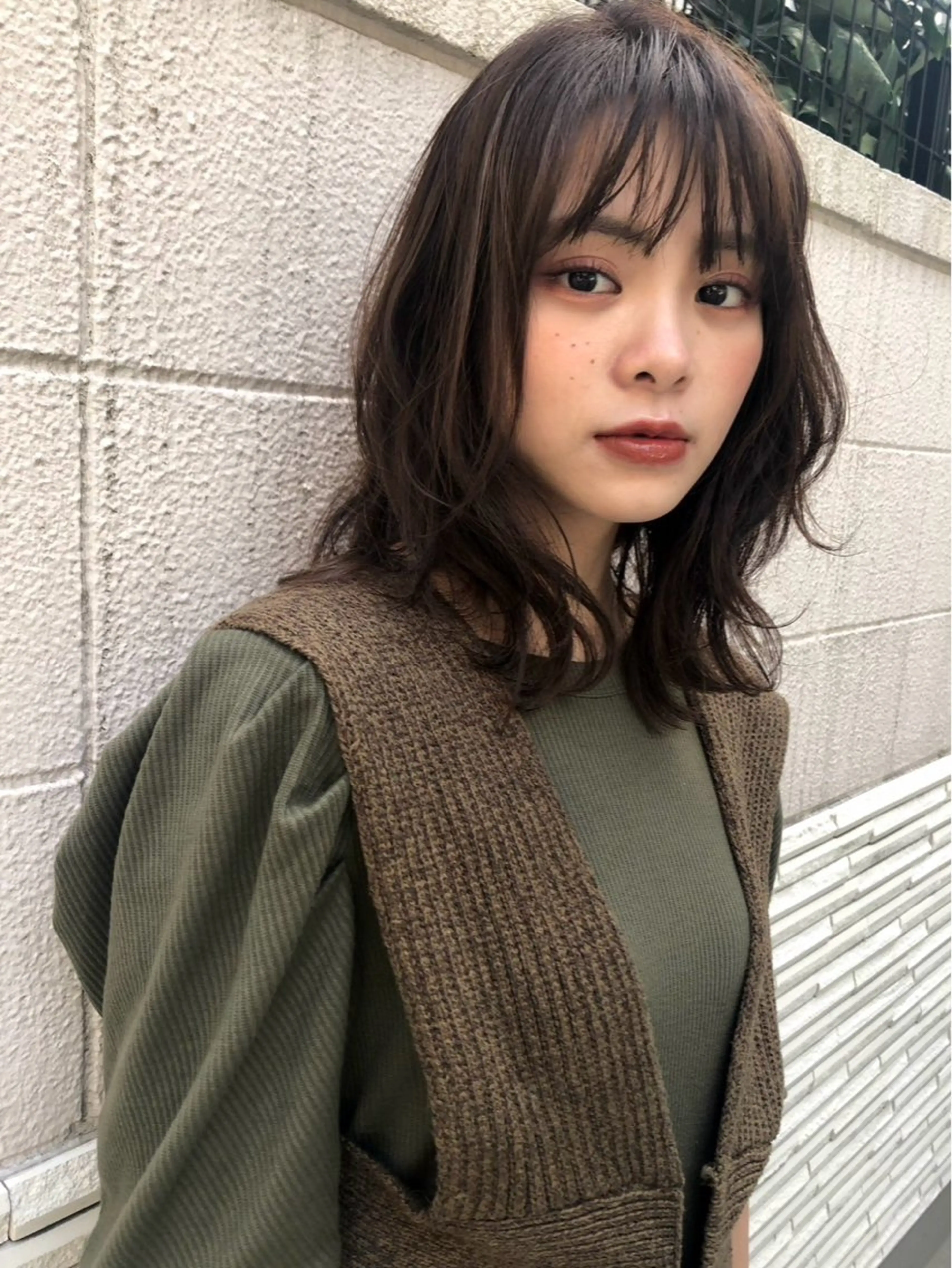 ロング カット パーマ 林 美里のヘアスタイル