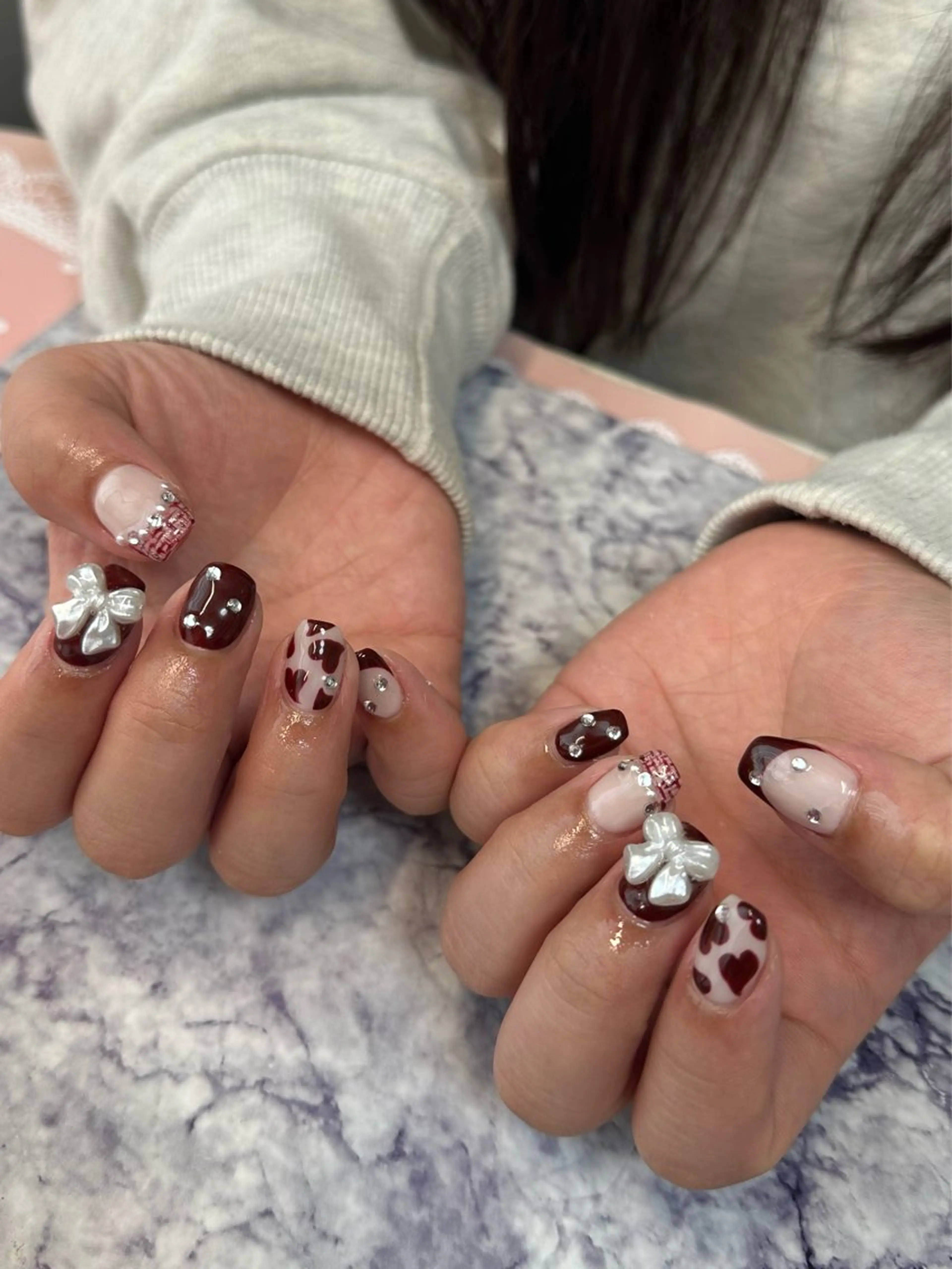 ネイル ハンドネイル フットネイル Pretzels🥨 【プレッツェル】ミウのネイルデザイン