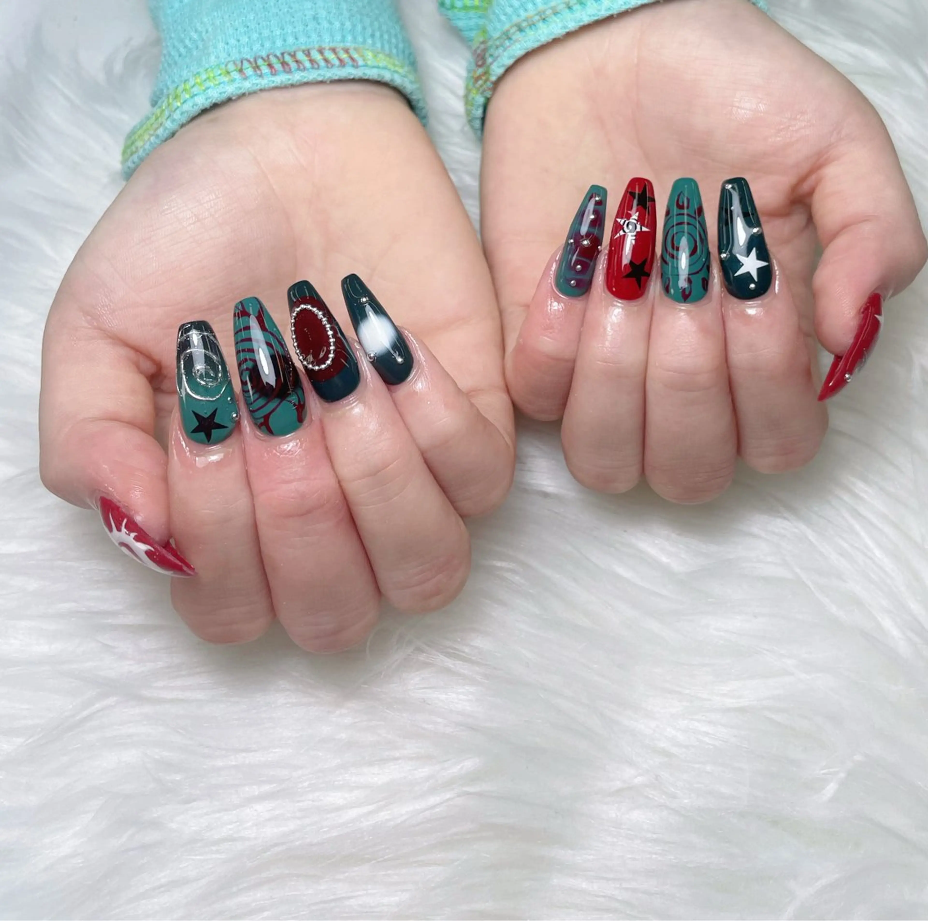 ネイル チークネイル フットネイル ジェルネイル 韓国ネイル マグネットネイル ハンドネイル King Nail_Salonのネイルデザイン