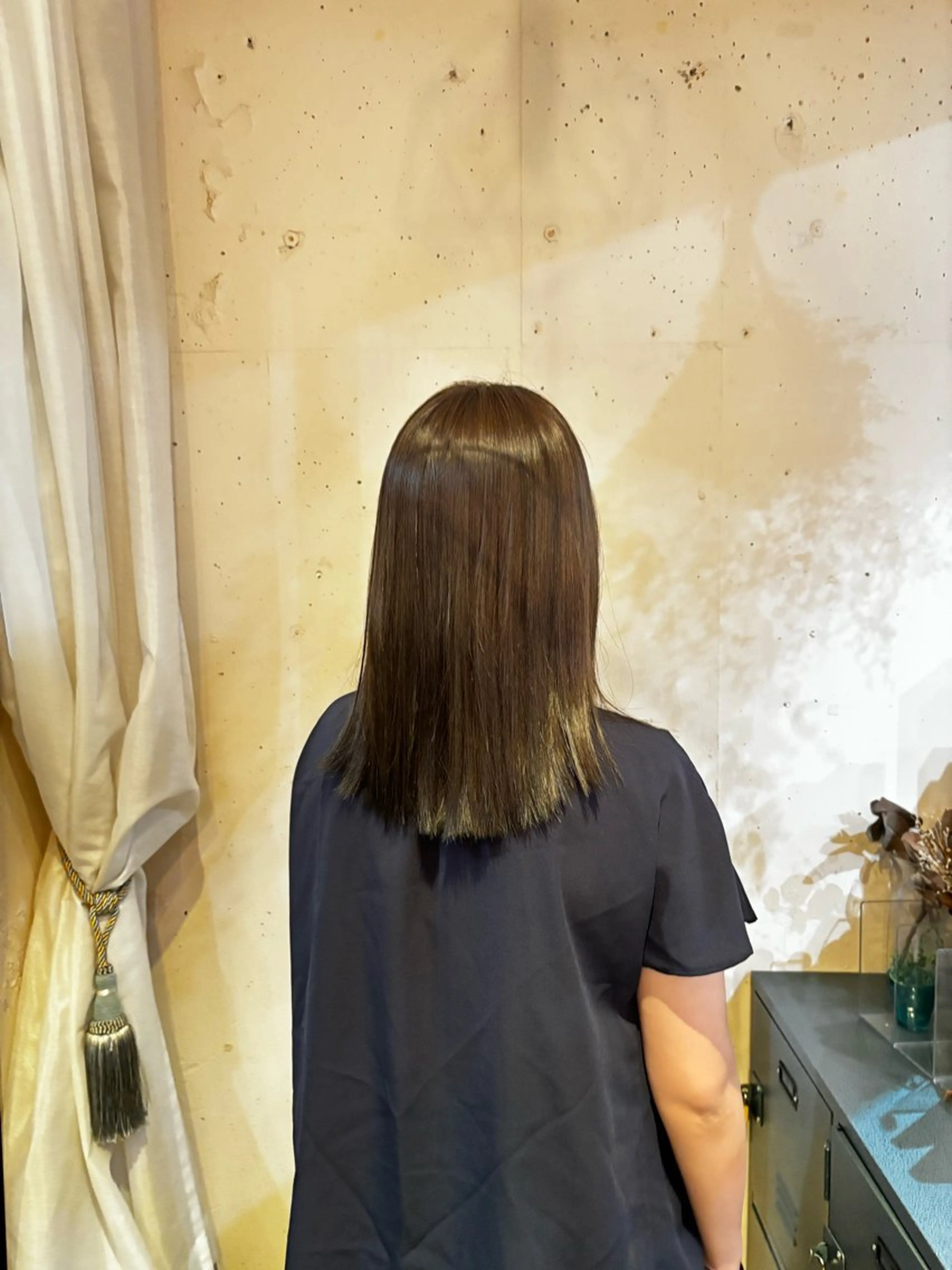 セミロング カラー ベージュカラー ヘアカラー 🍒サクラ🍒 /透明感カラー/艶髪のヘアスタイル