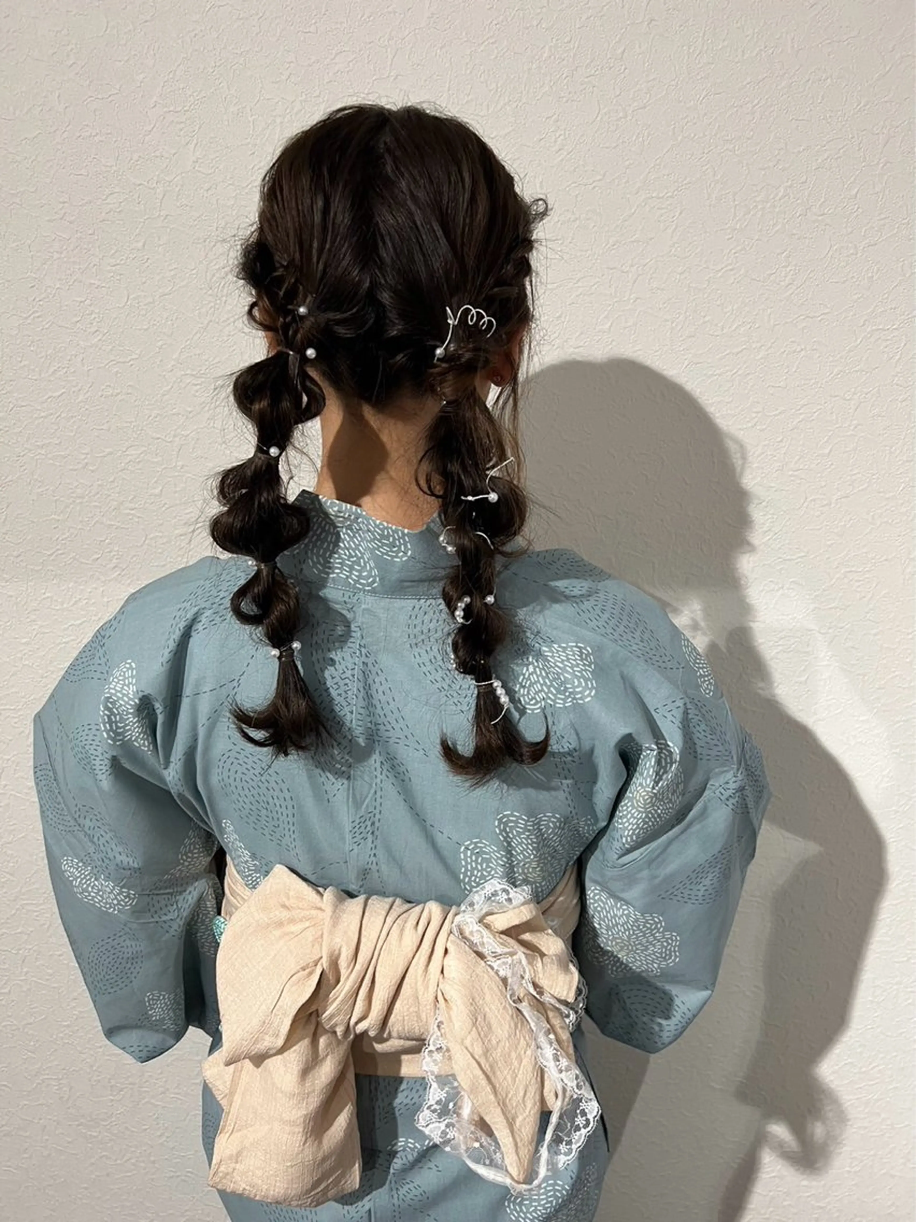 ロング ヘアアレンジ 浴衣 katae sayoriのヘアスタイル