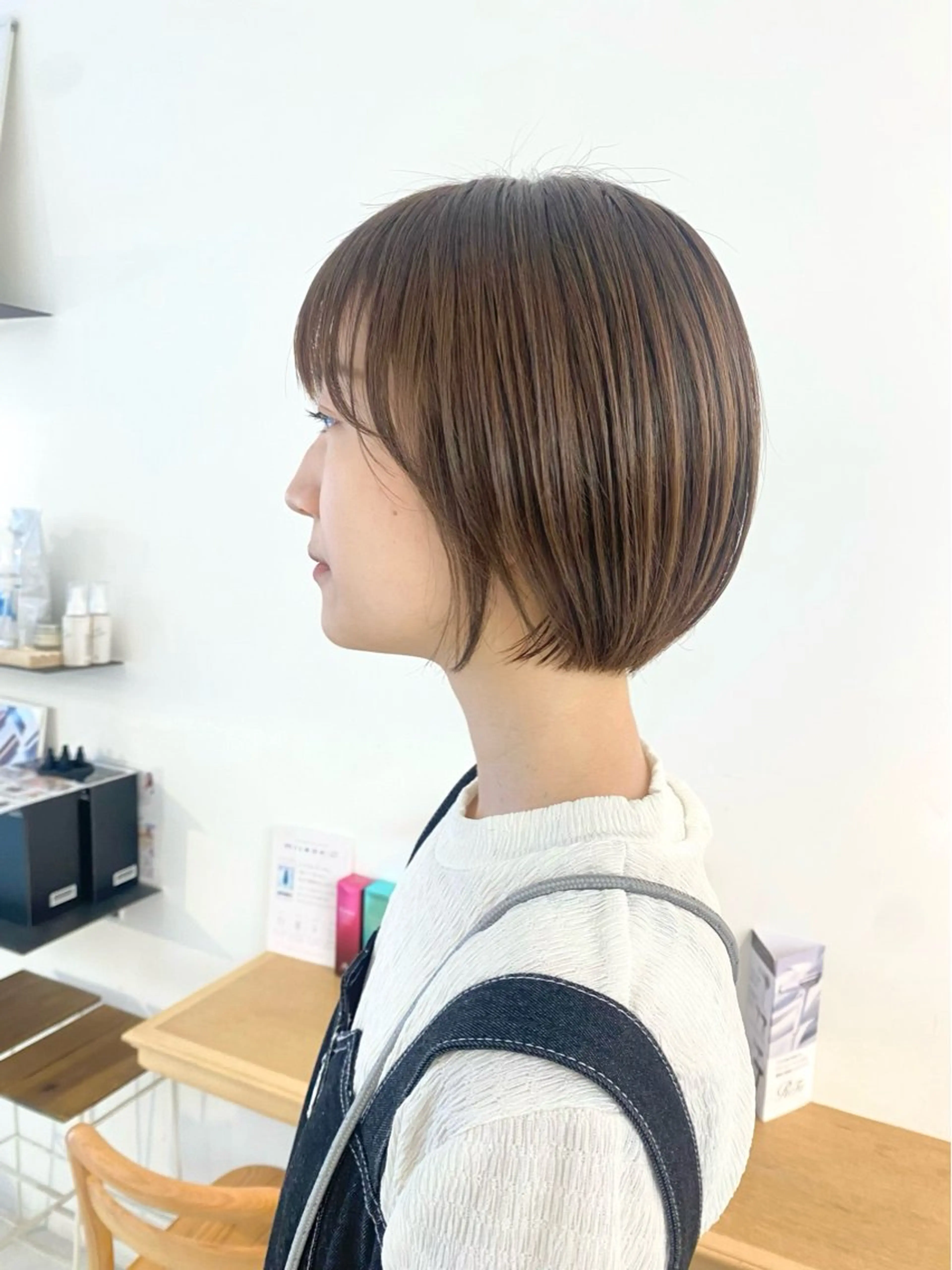 ショート カラー カット ヘアカラー トリートメント 安永 涼のヘアスタイル