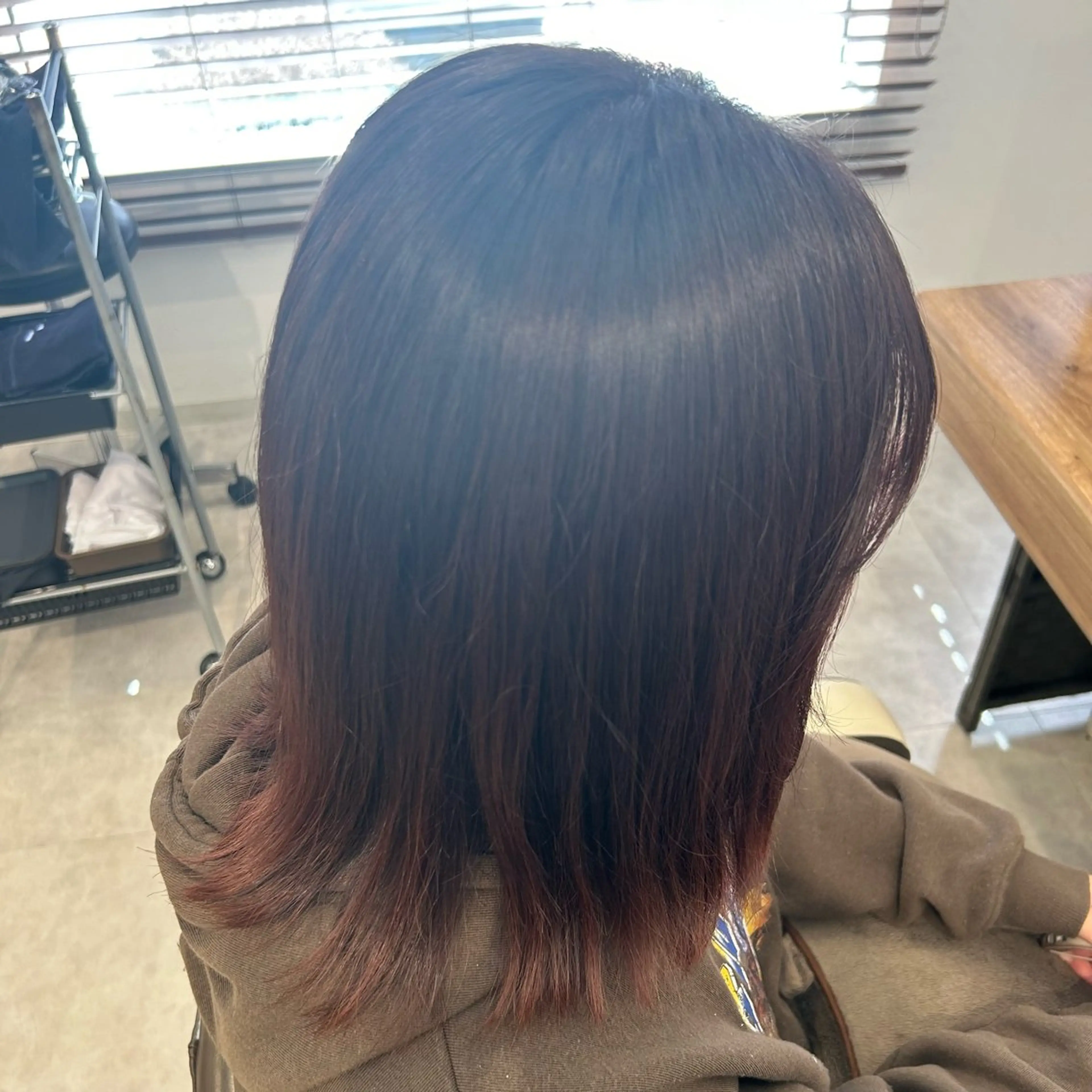 カラー ブラウンカラー ピンクカラー ヘアカラー 渡邊 玲来のヘアスタイル