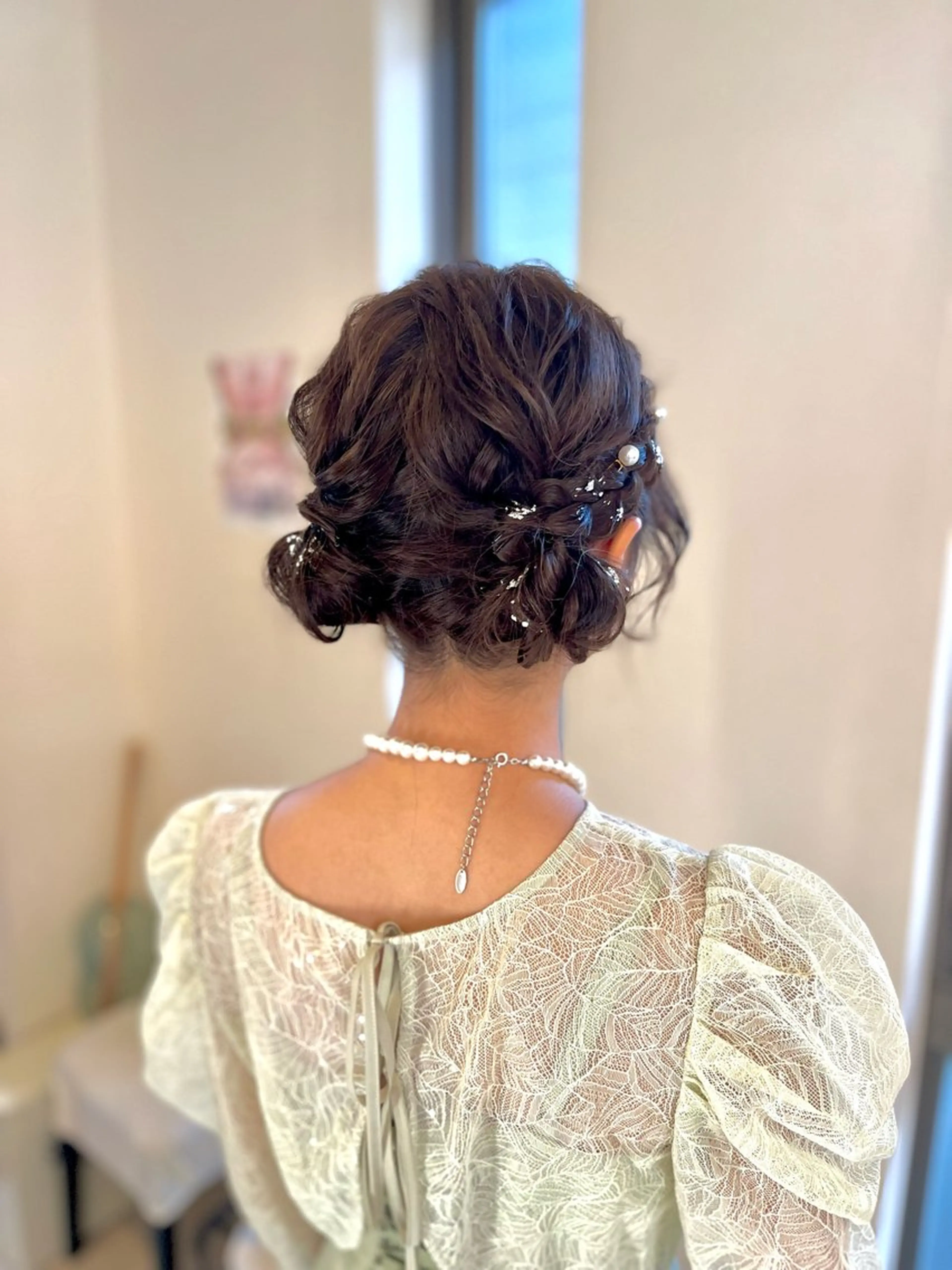 ヘアアレンジ お団子ヘア 似合わせヘアメイク 💐オダギリチアキのヘアスタイル