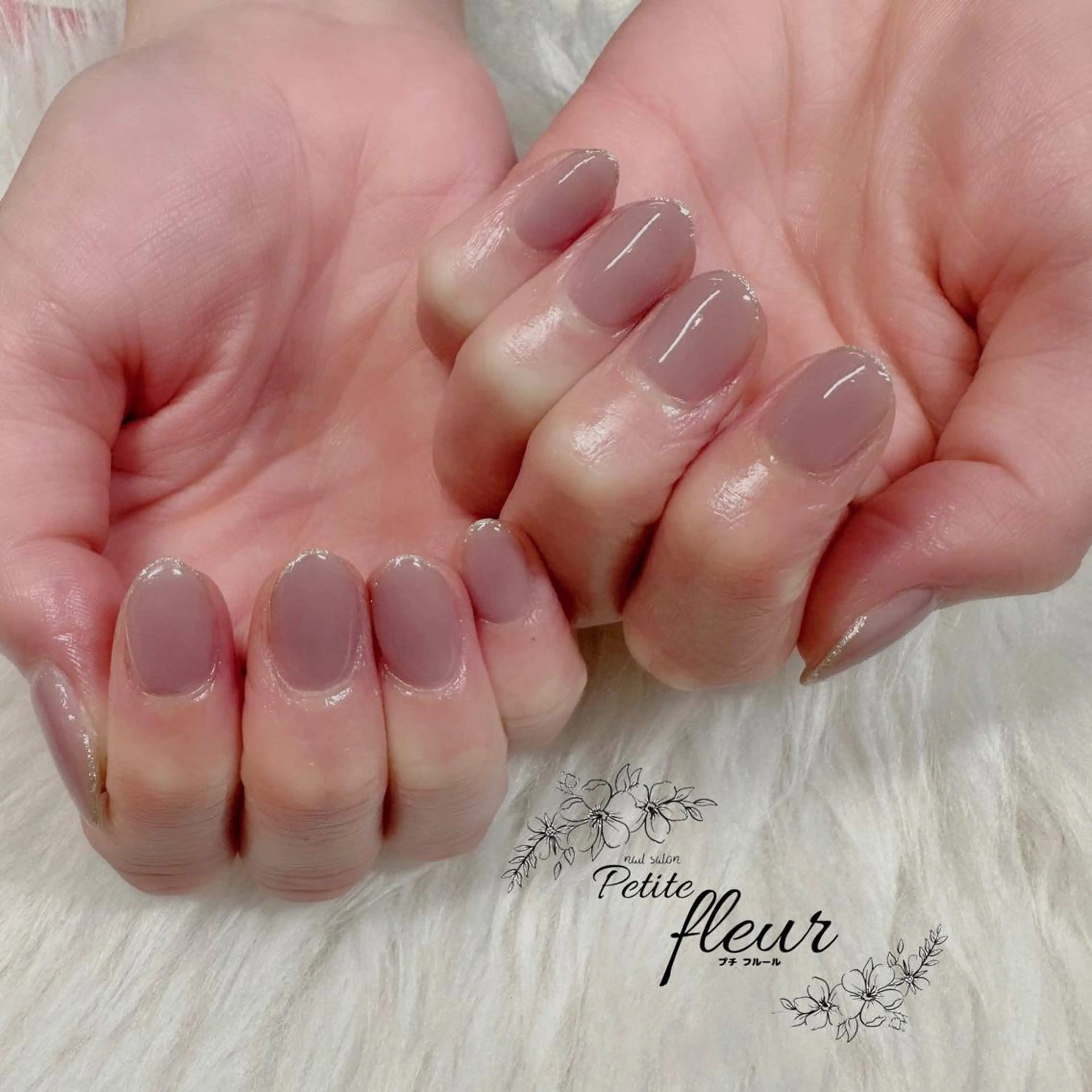 ネイル ラメ(グリッター) シンプルネイル ハンドネイル ❁⃘*。Petite fleur❁⃘*りさのネイルデザイン