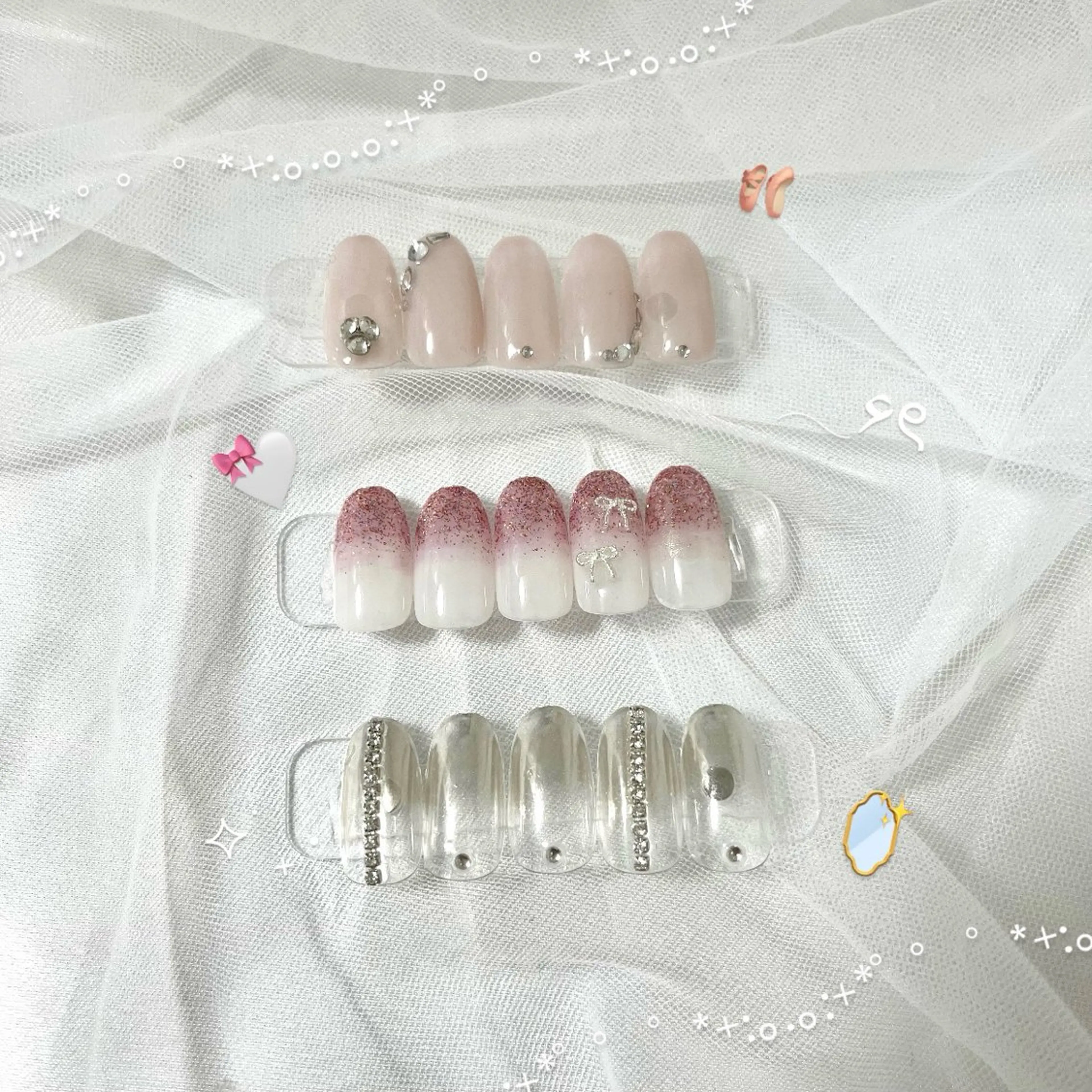 ネイル 長さ出し フラッシュネイル ジェルネイル マグネットネイル 持ち込み 🌷Gemini nami🌷のネイルデザイン