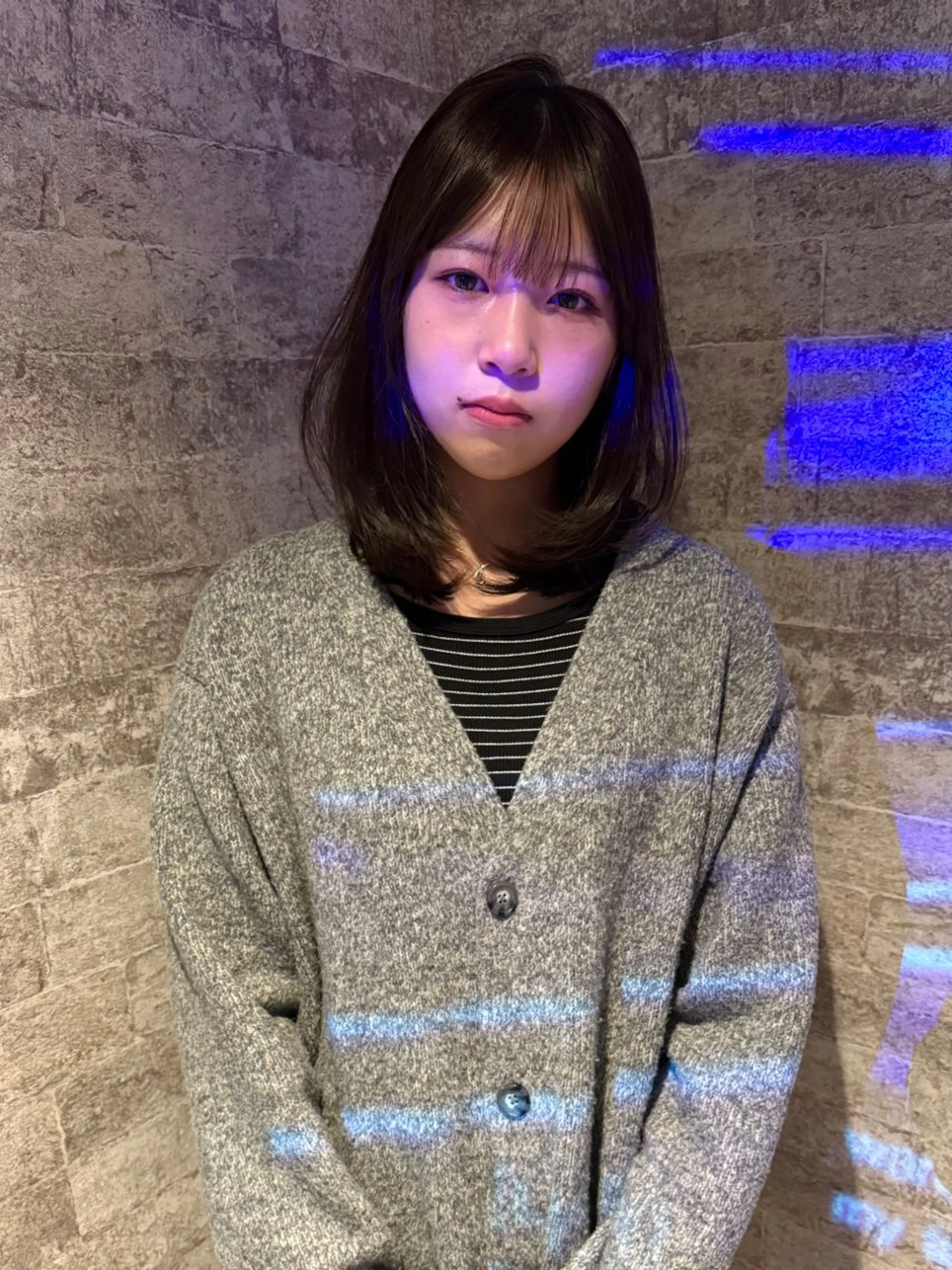 ミディアム カラー 似合わせカット カット トリートメント mai / linoah˚✧のヘアスタイル