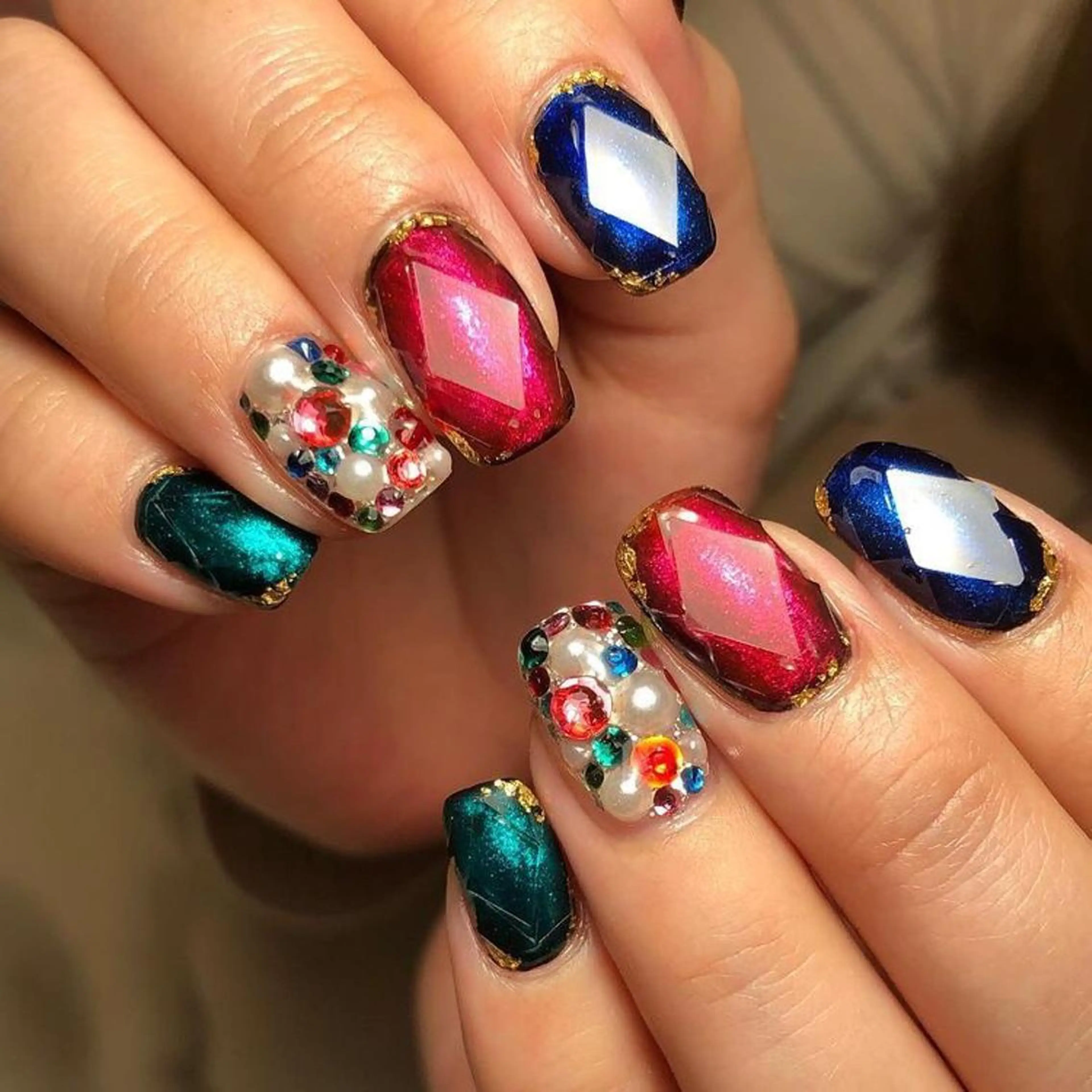 🎊スペシャル🎊宝石ネイルの写真