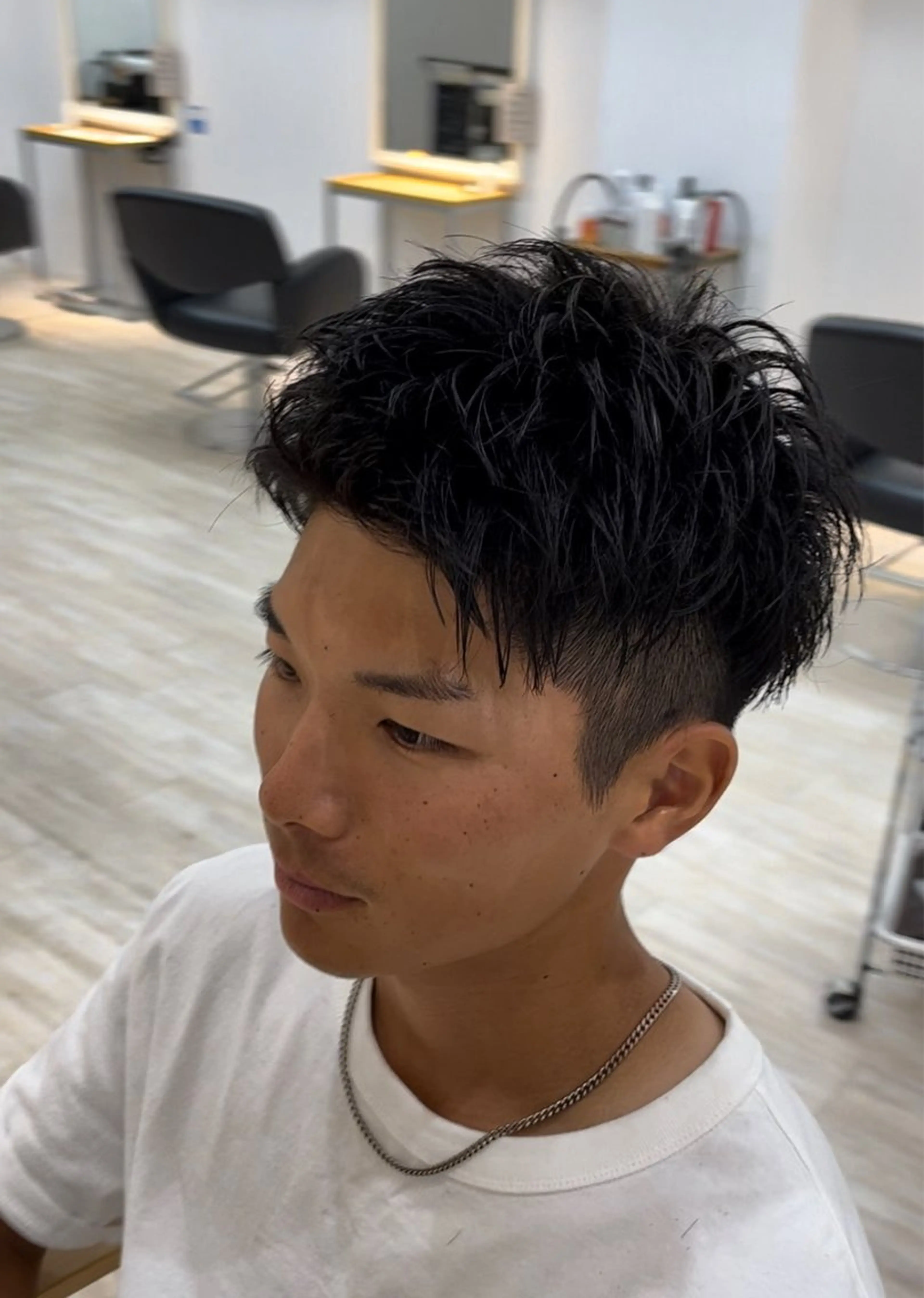 ショート メンズ アップバング ショートヘア Utata literie所属・嵯峨 大地/パーマ/ ハード系/特殊系のヘアスタイル