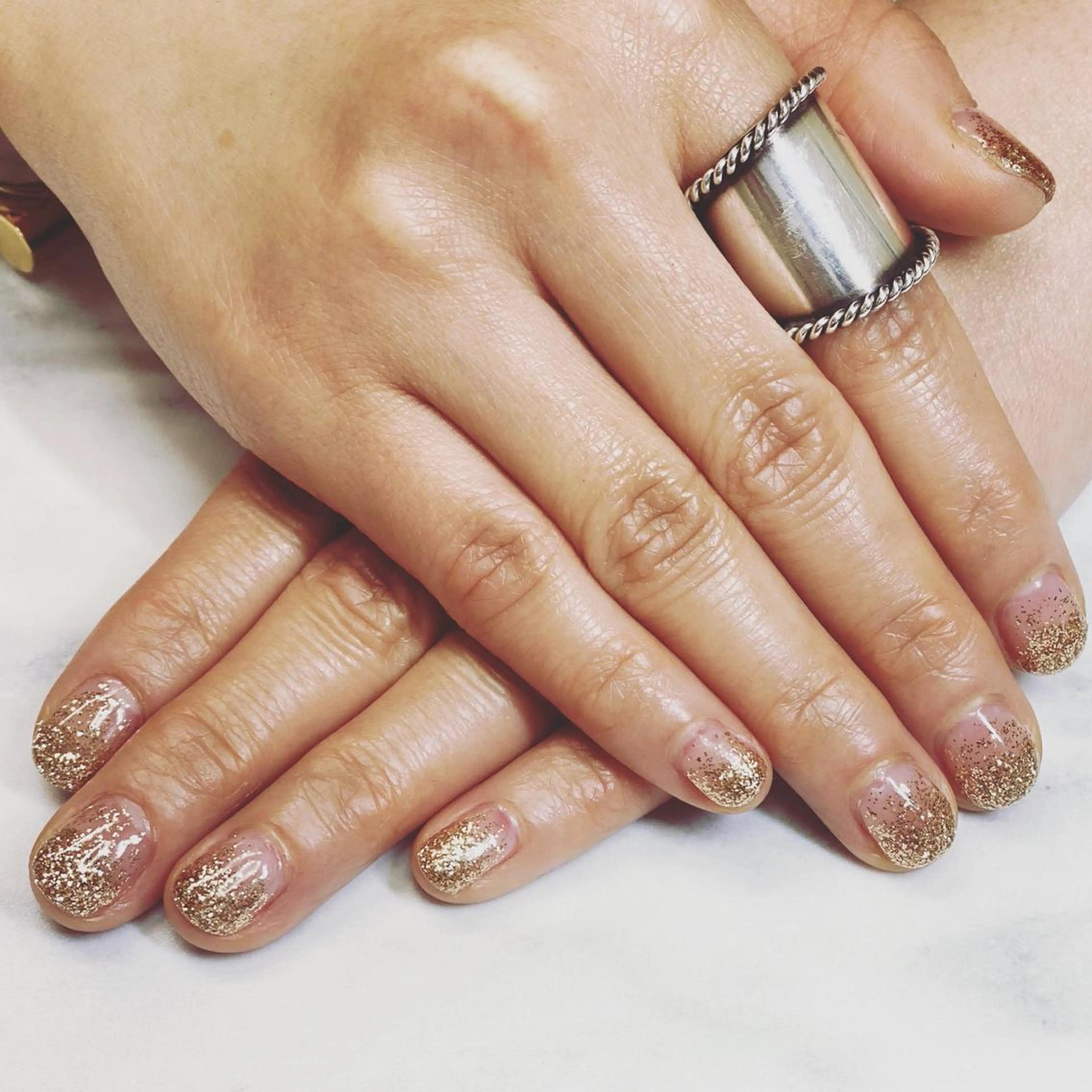 ネイル ゴールド ハンドネイル うにゃねいる🌷 Mayaのネイルデザイン