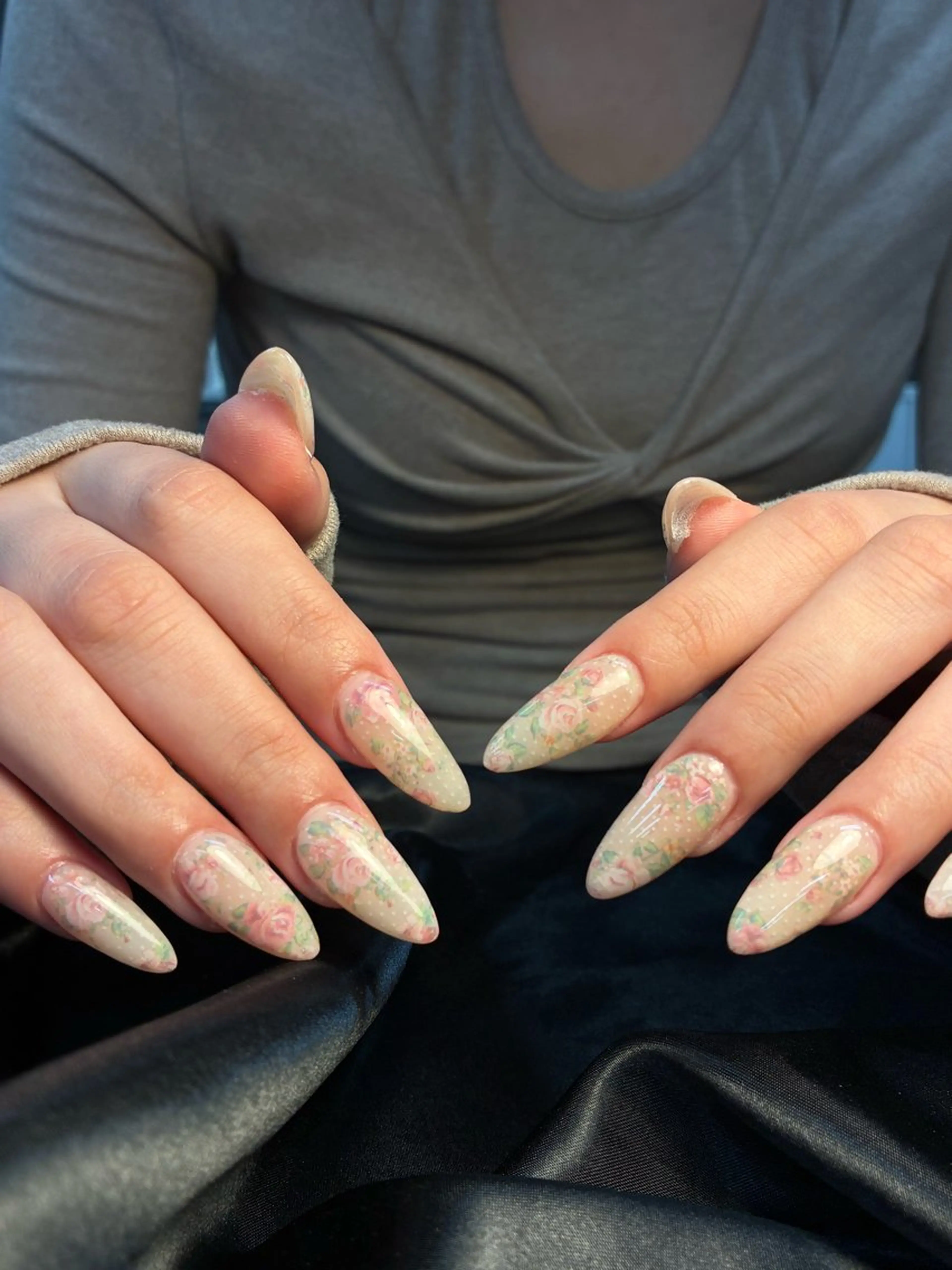 ネイル アートネイル フレンチネイル ジェルネイル 持ち込み ニュアンスネイル ハンドネイル ANA.CHUO 本川越店舗のネイルデザイン