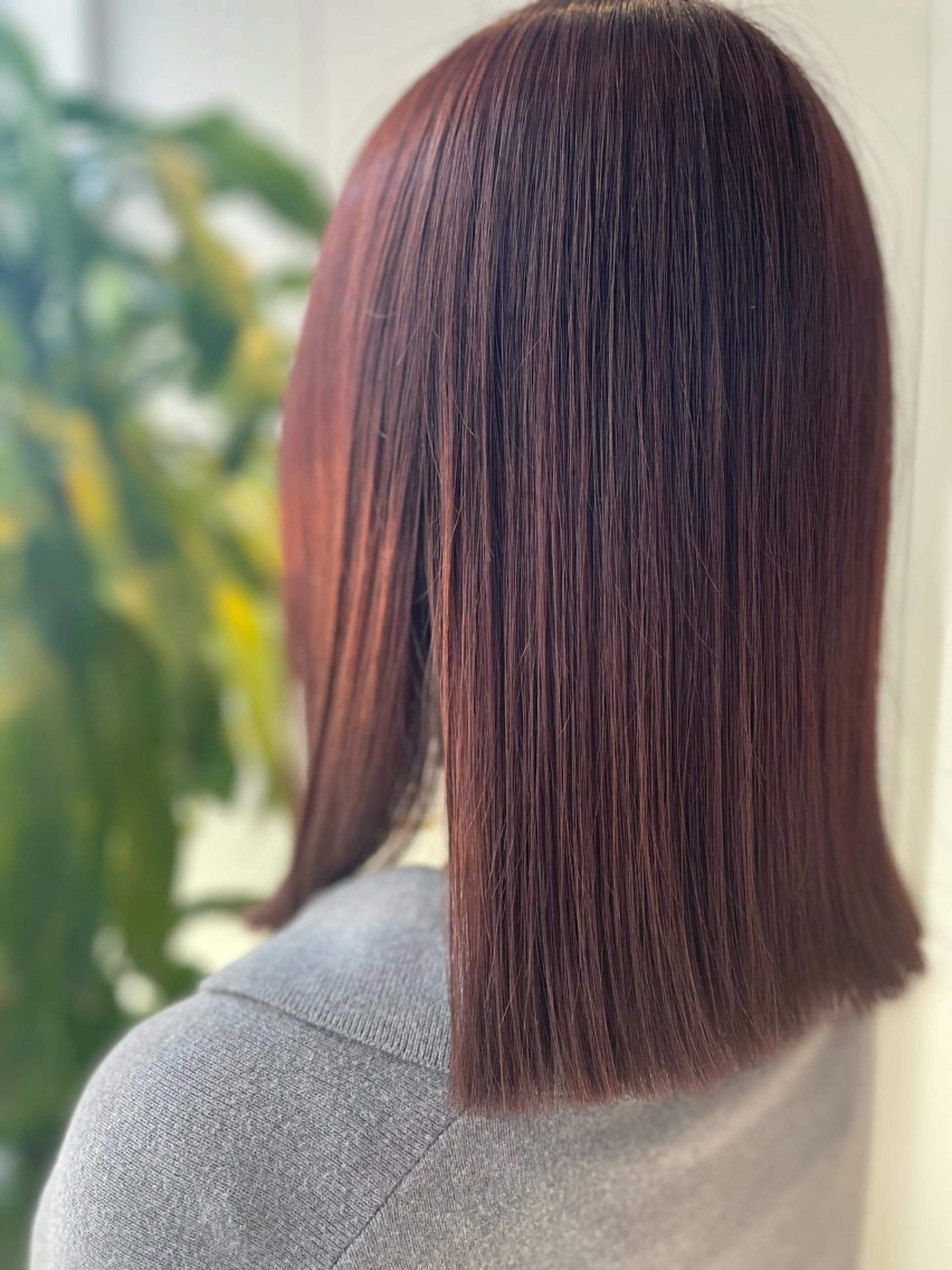 白髪染め+ボブカット+トリートメントの写真