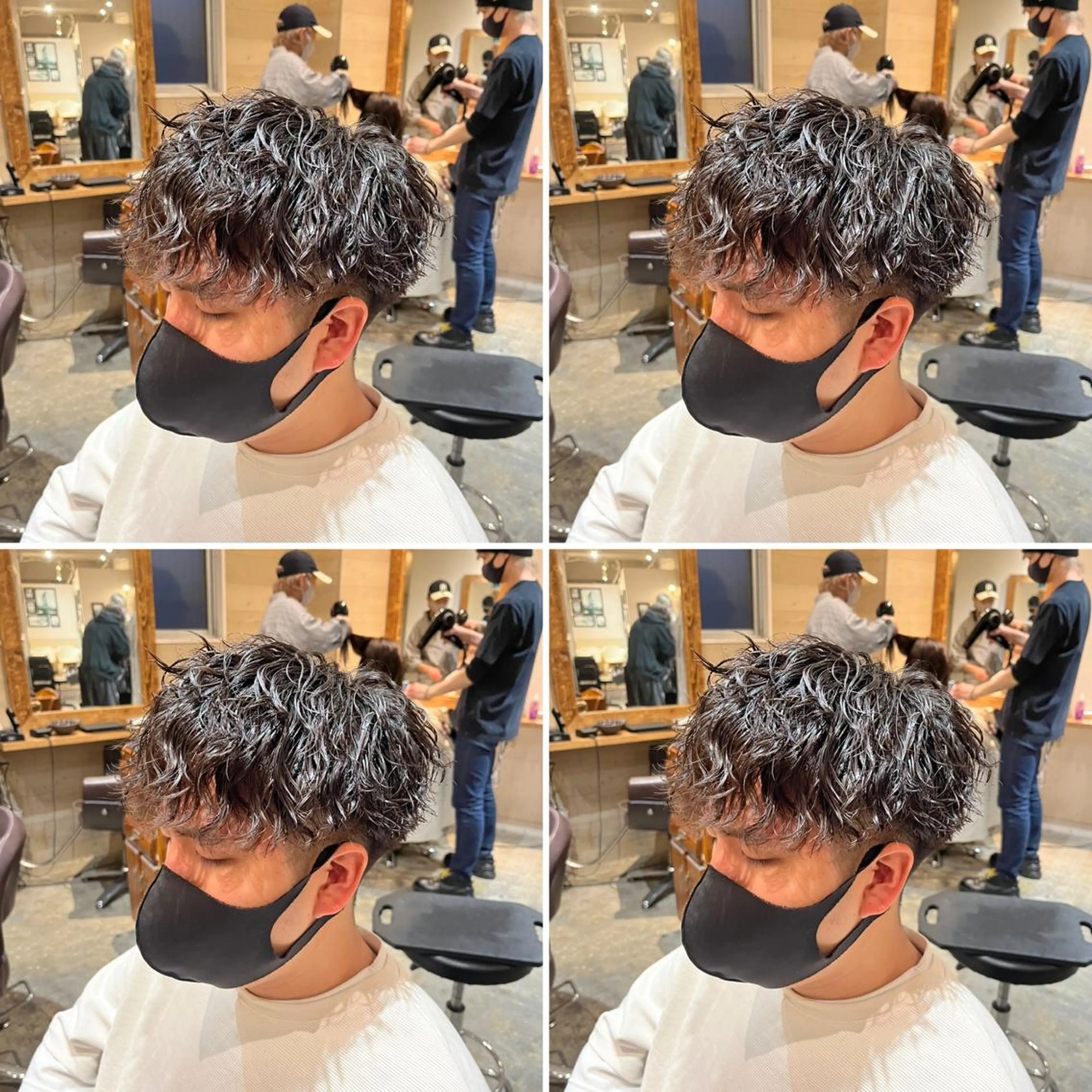 パーマ メンズ カット パーマ トリートメント ヘアセット 👑メンズパーマ特化 店長望月謙二郎👑のヘアスタイル