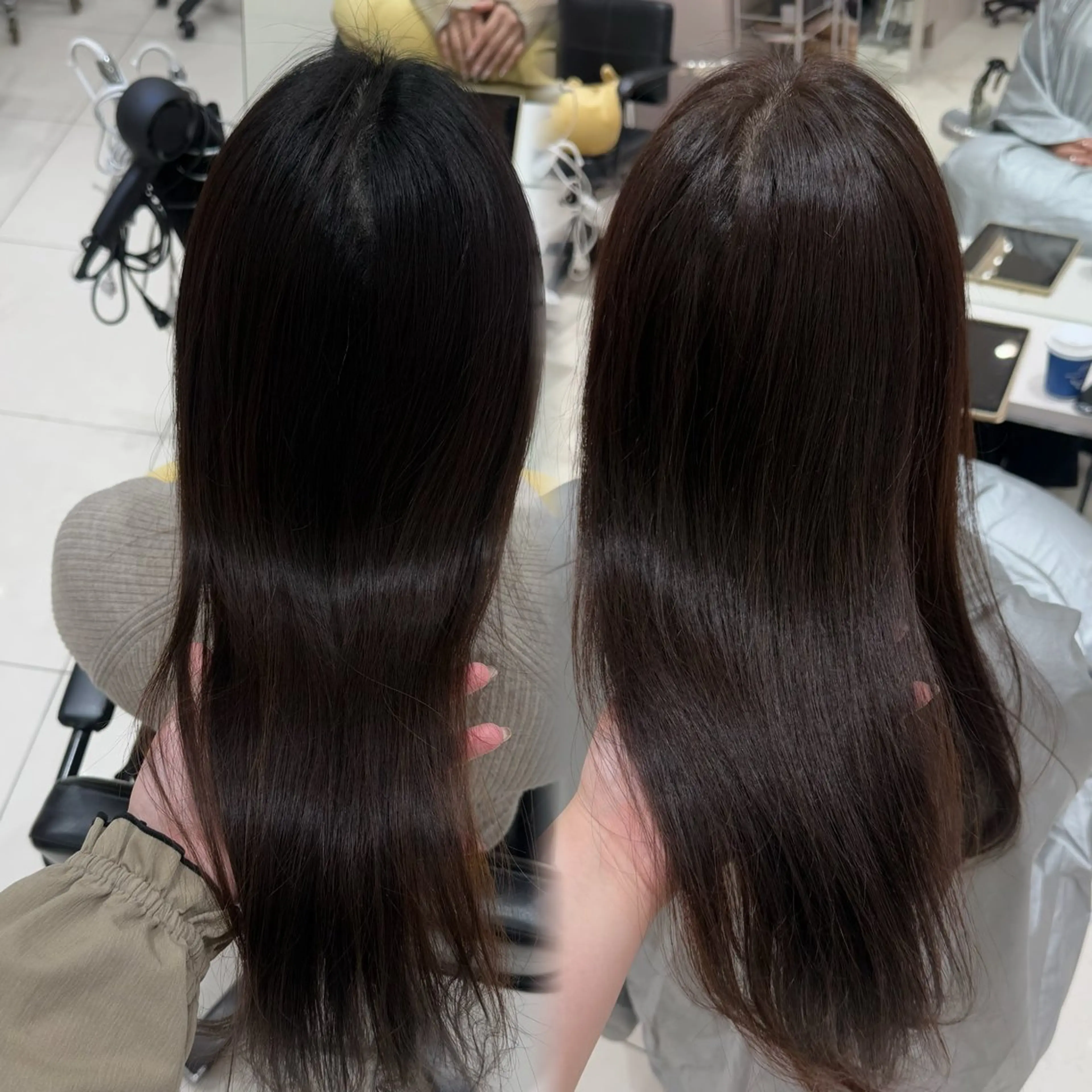 ロング カラー カット ヘアカラー トリートメント 内田 志乃のヘアスタイル