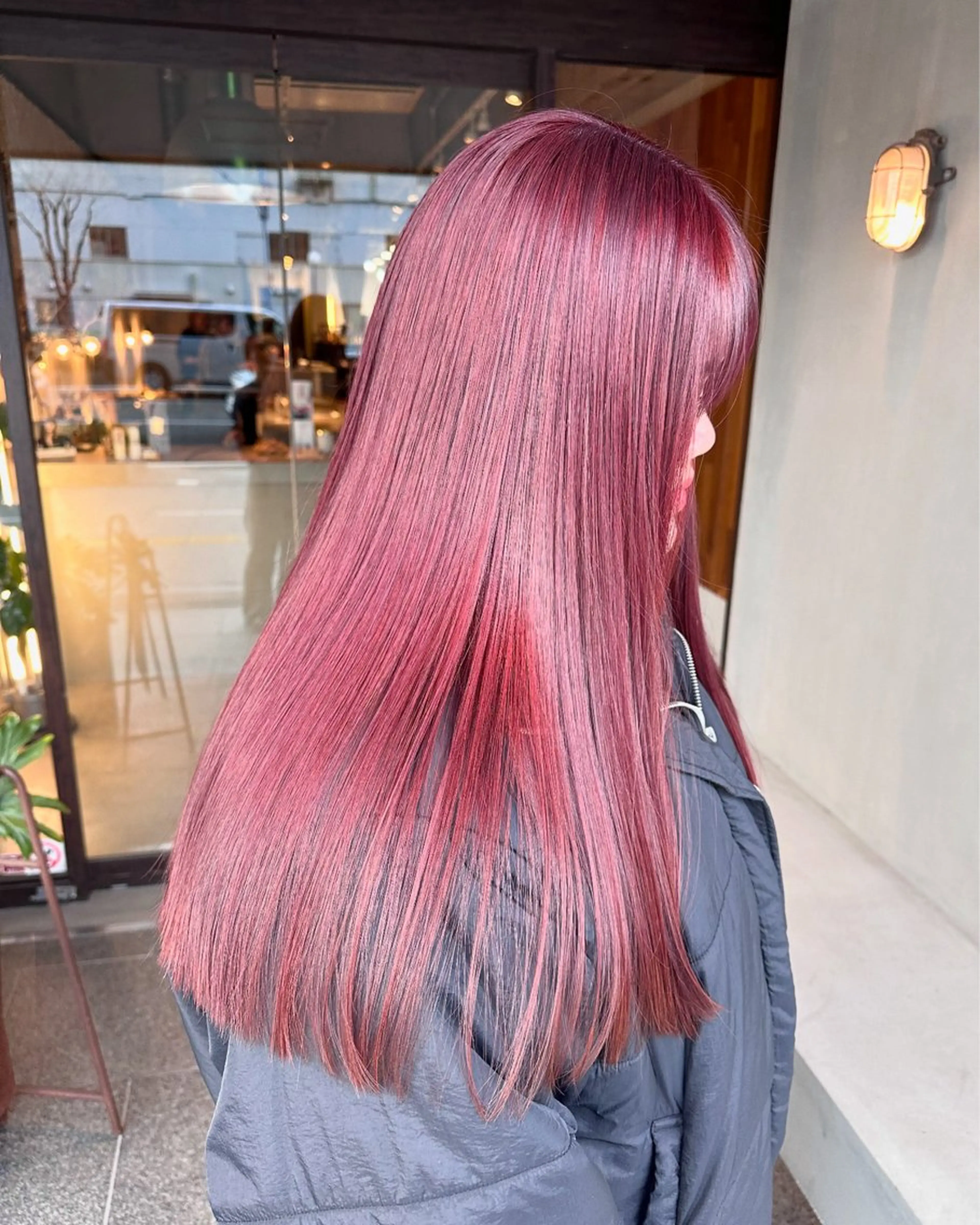 ロング カラー ブリーチ ブリーチなしカラー ローズカラー ヘアカラー 暖色color/ mana🎀のヘアスタイル