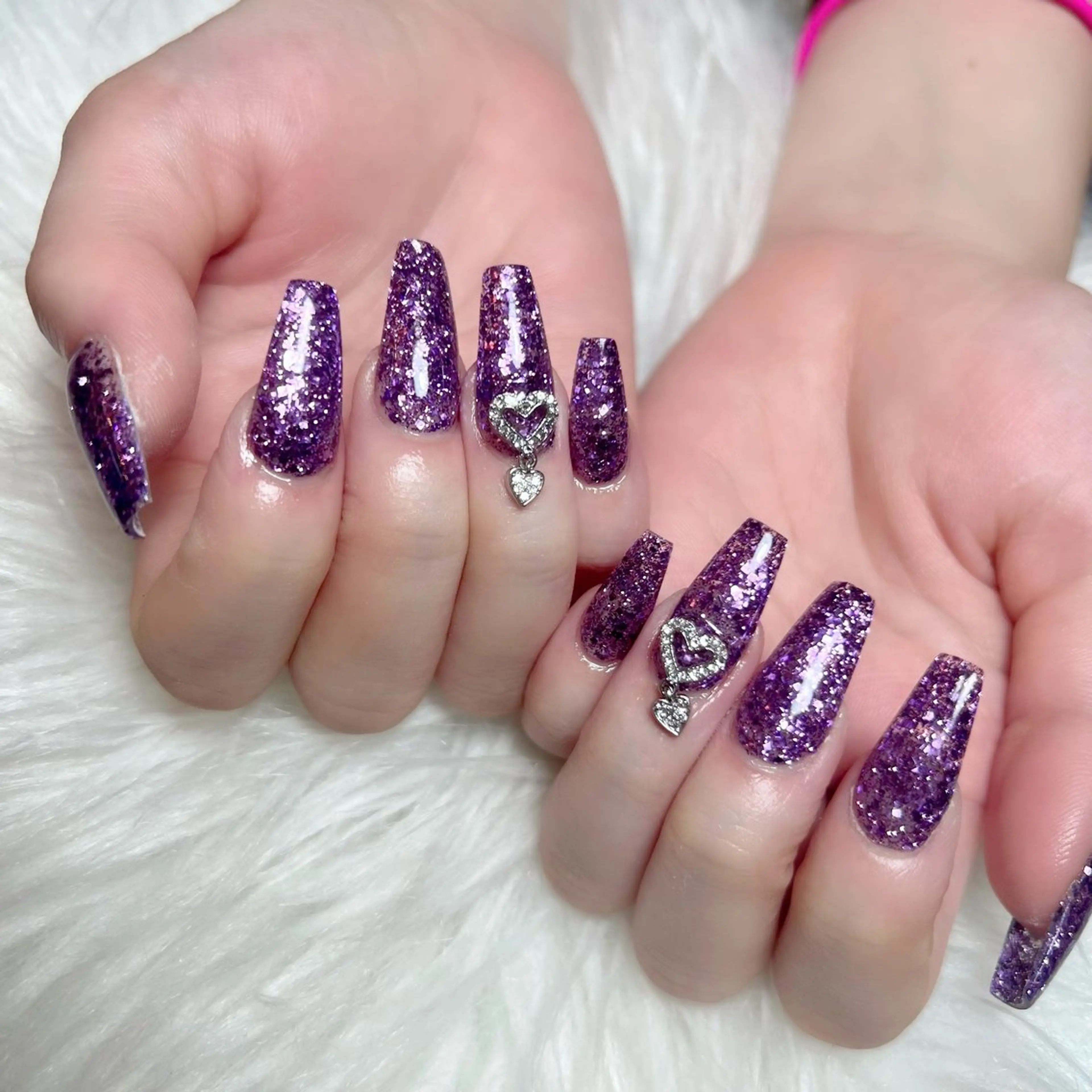 ネイル ラメ(グリッター) ワンカラーネイル スカルプネイル ハンドネイル feel ♡︎ remiのネイルデザイン