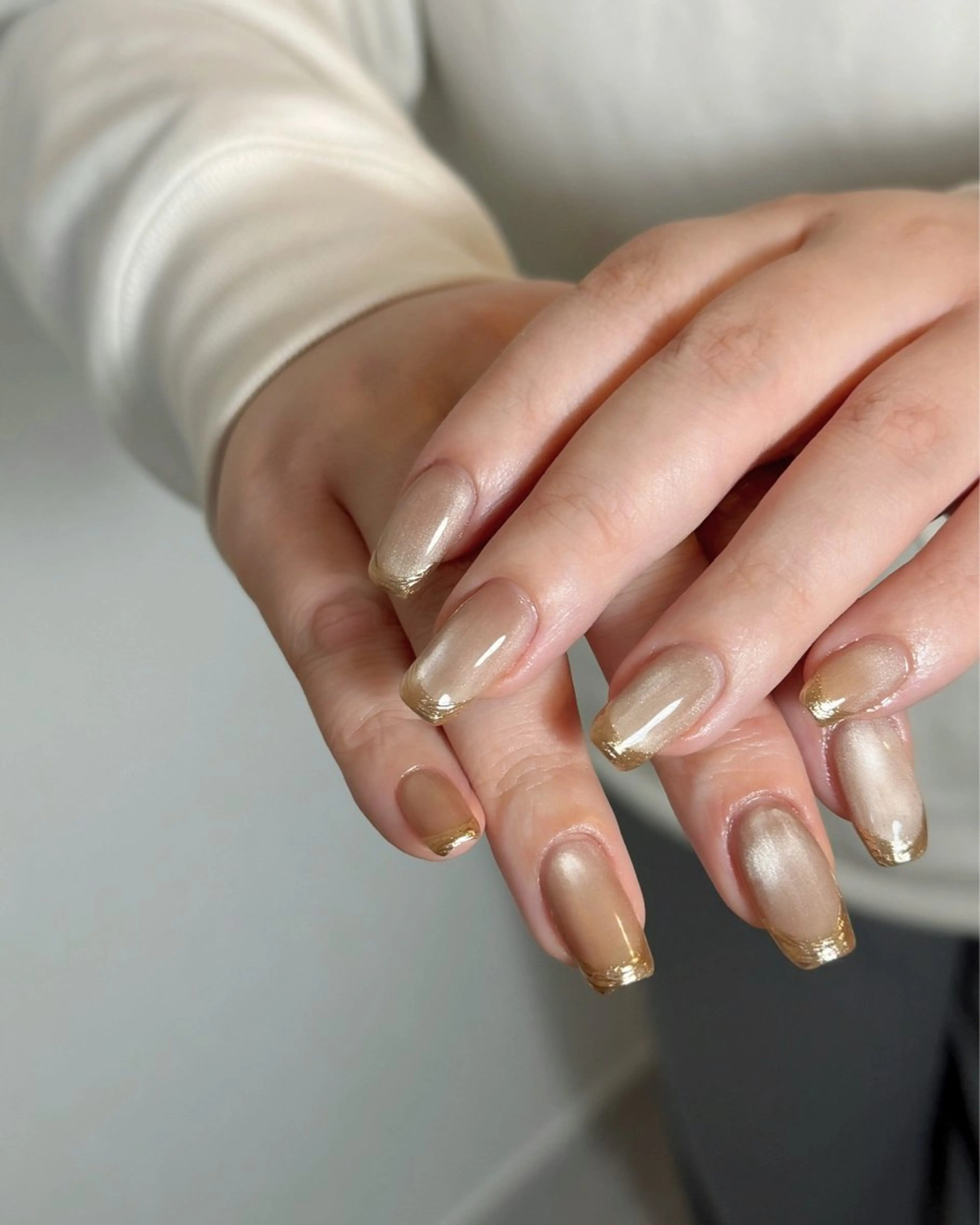 ネイル フレンチネイル ジェルネイル マグネットネイル ミラーネイル ハンドネイル nail salon émuのネイルデザイン