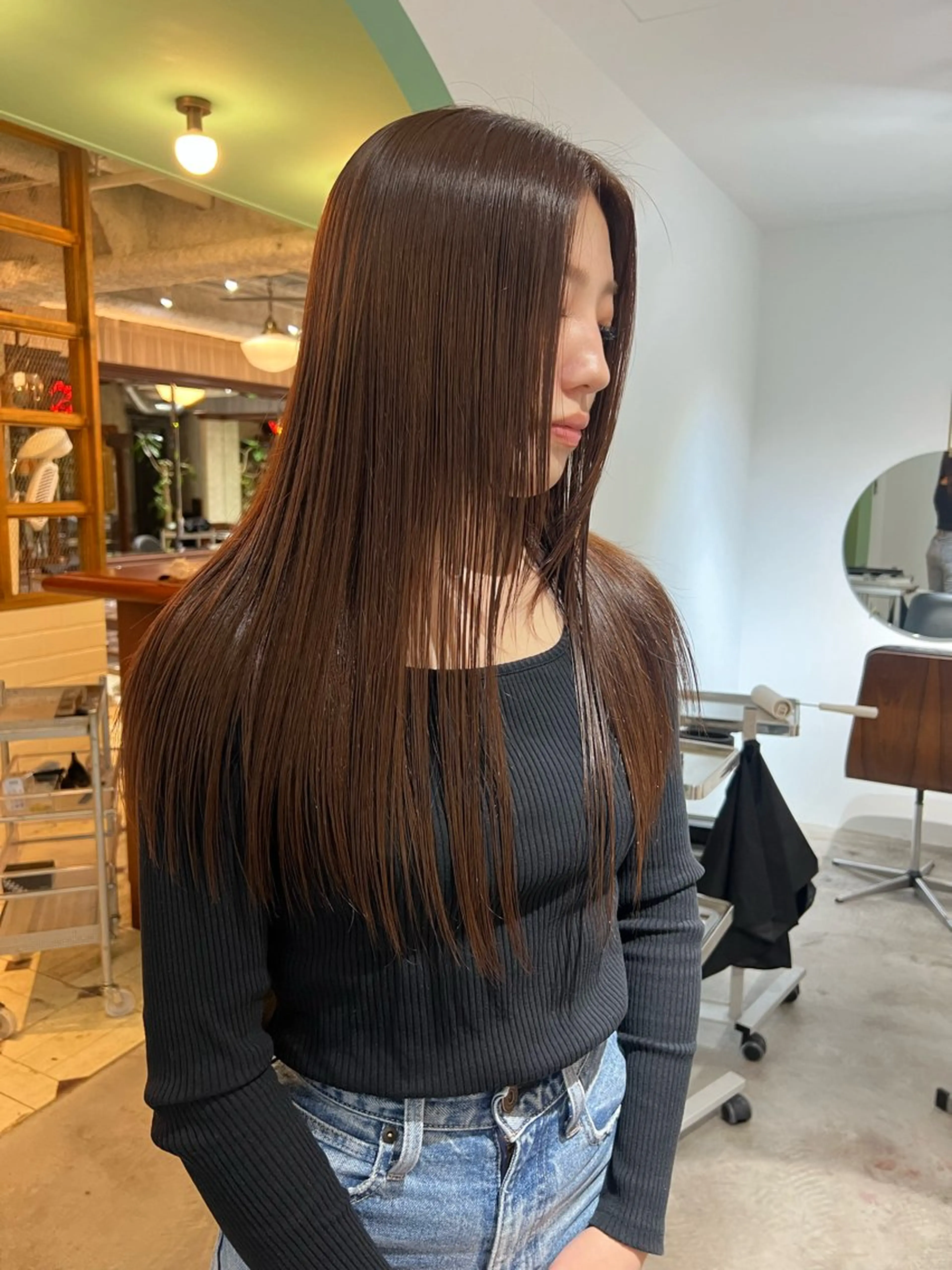 【透明感たっぷり🫧】ブリーチ無し透明感upケアダブルカラーの写真