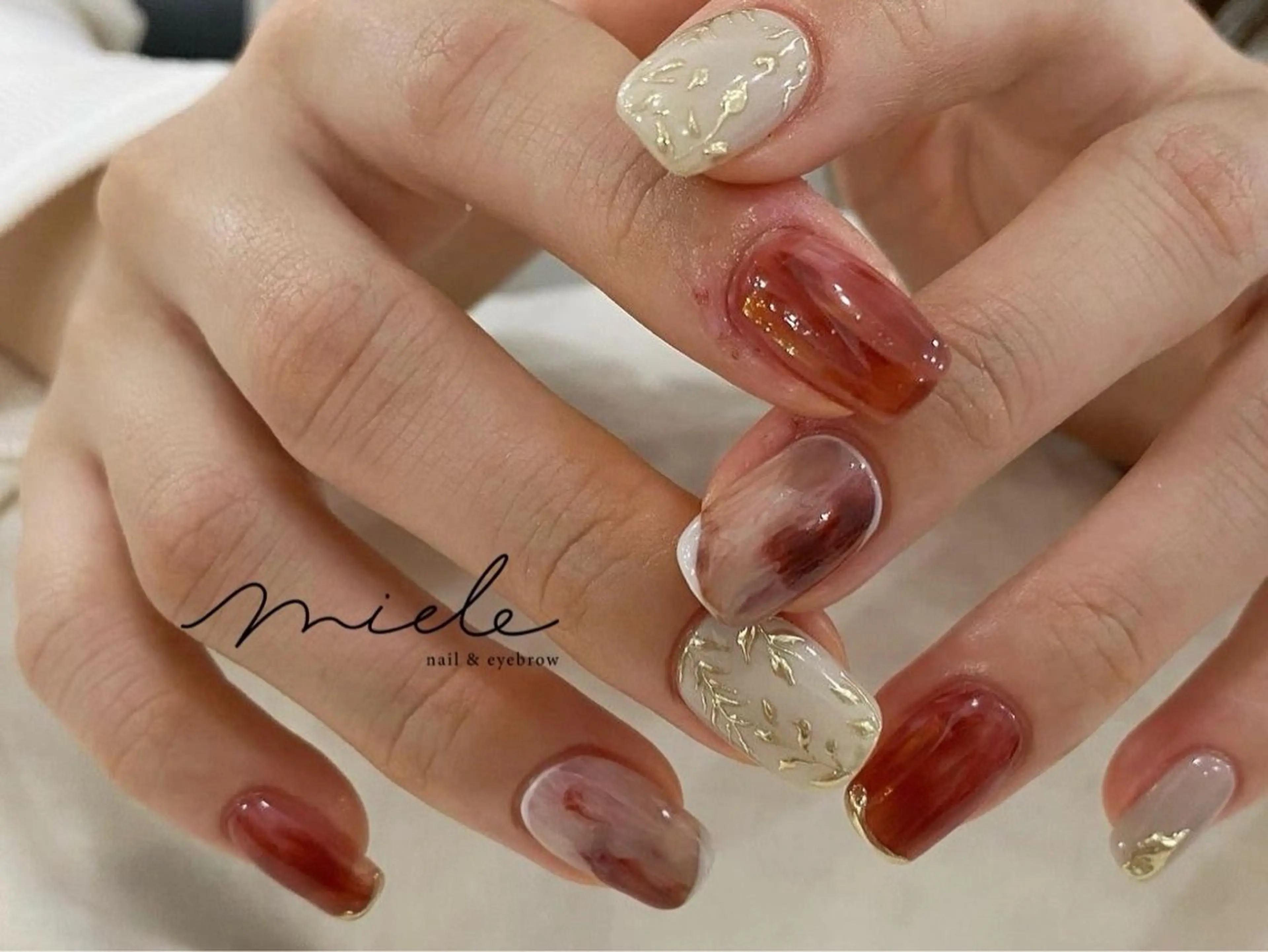 ネイル ハンドネイル miele【ミエレ】 シンプル一癖のネイルデザイン