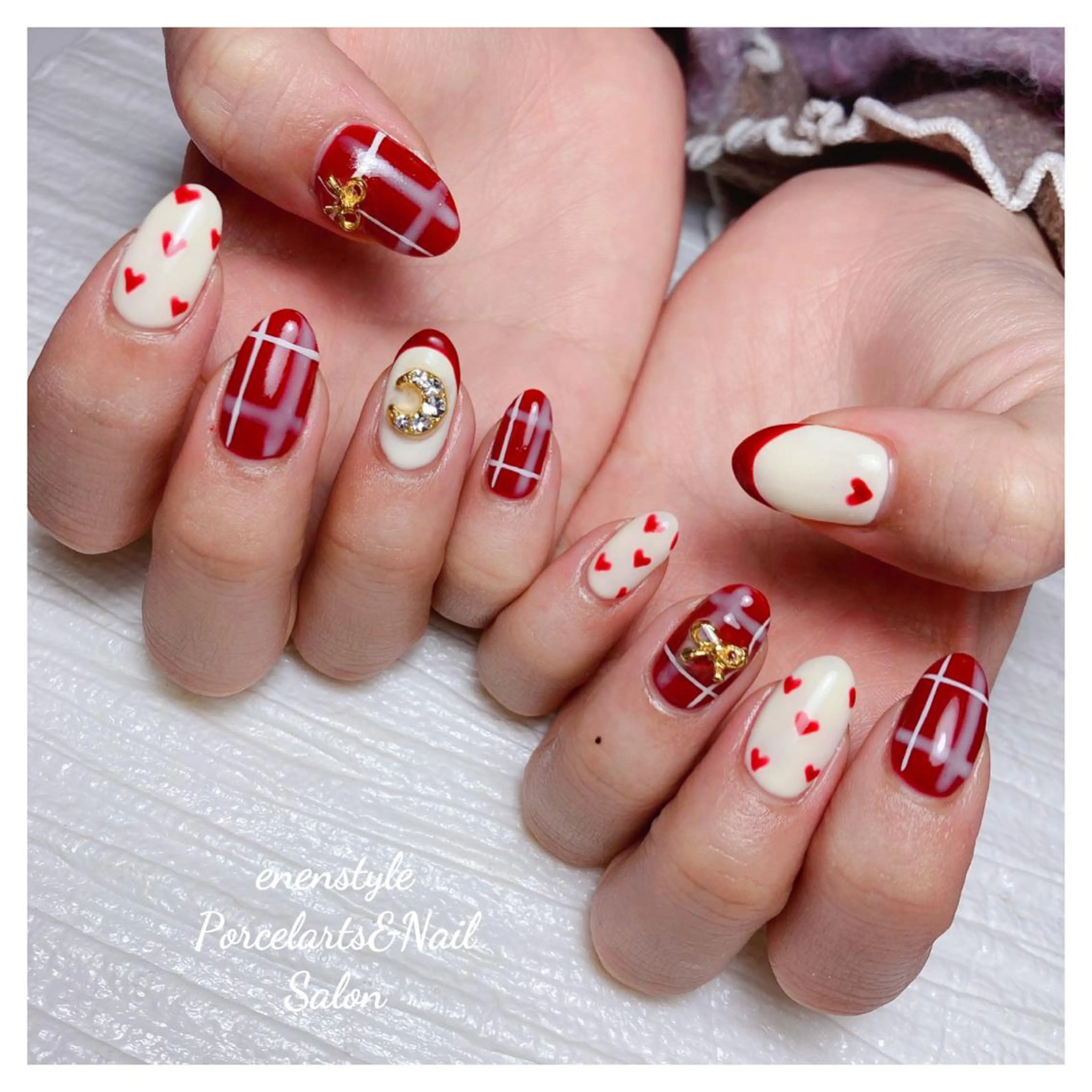 ミディアム ネイル 👑enen style👑のネイルデザイン