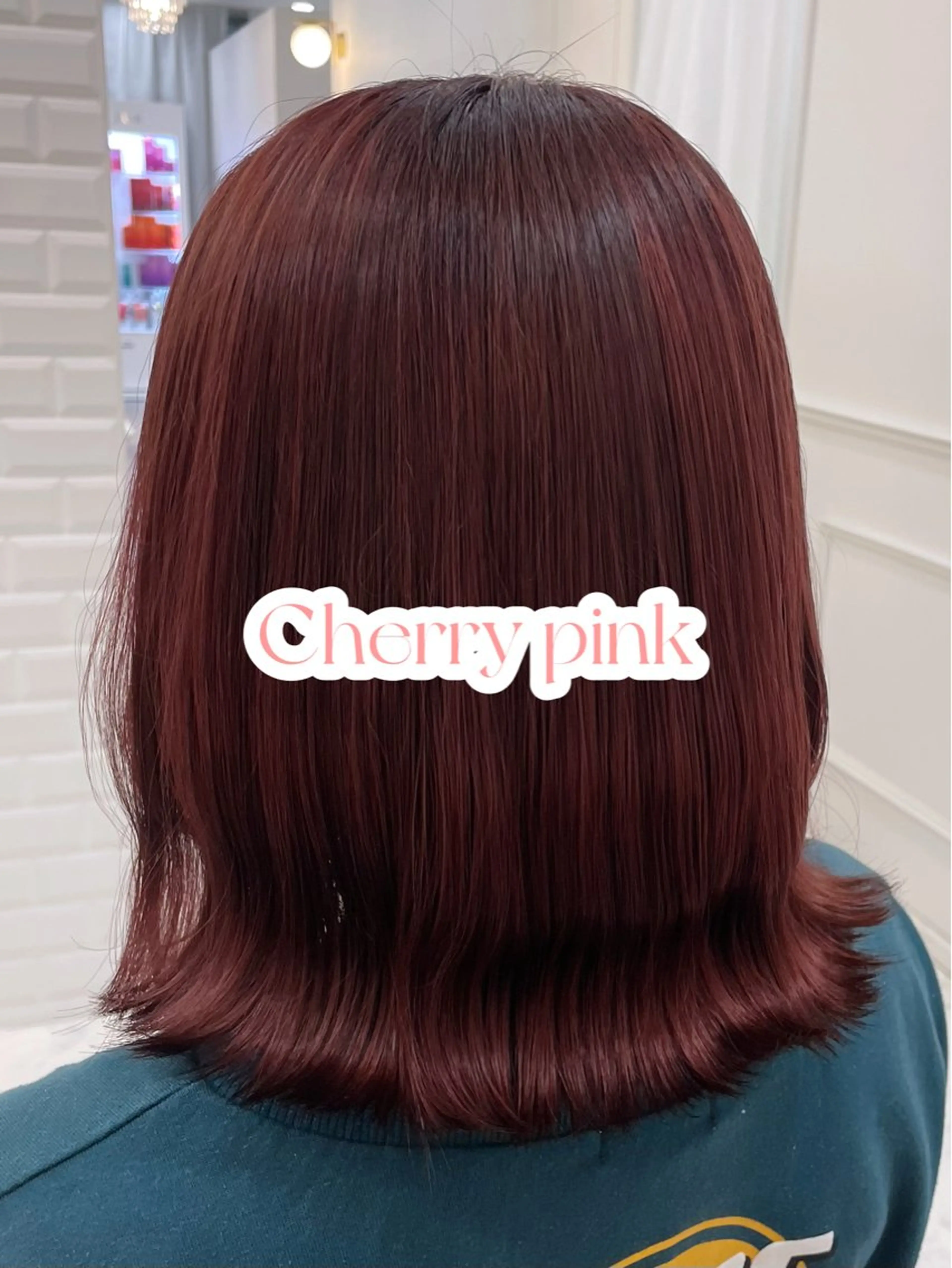 ミディアム カット ヘアカラー トリートメント ガーリーカラー🩷 ユウ🍓💞のヘアスタイル