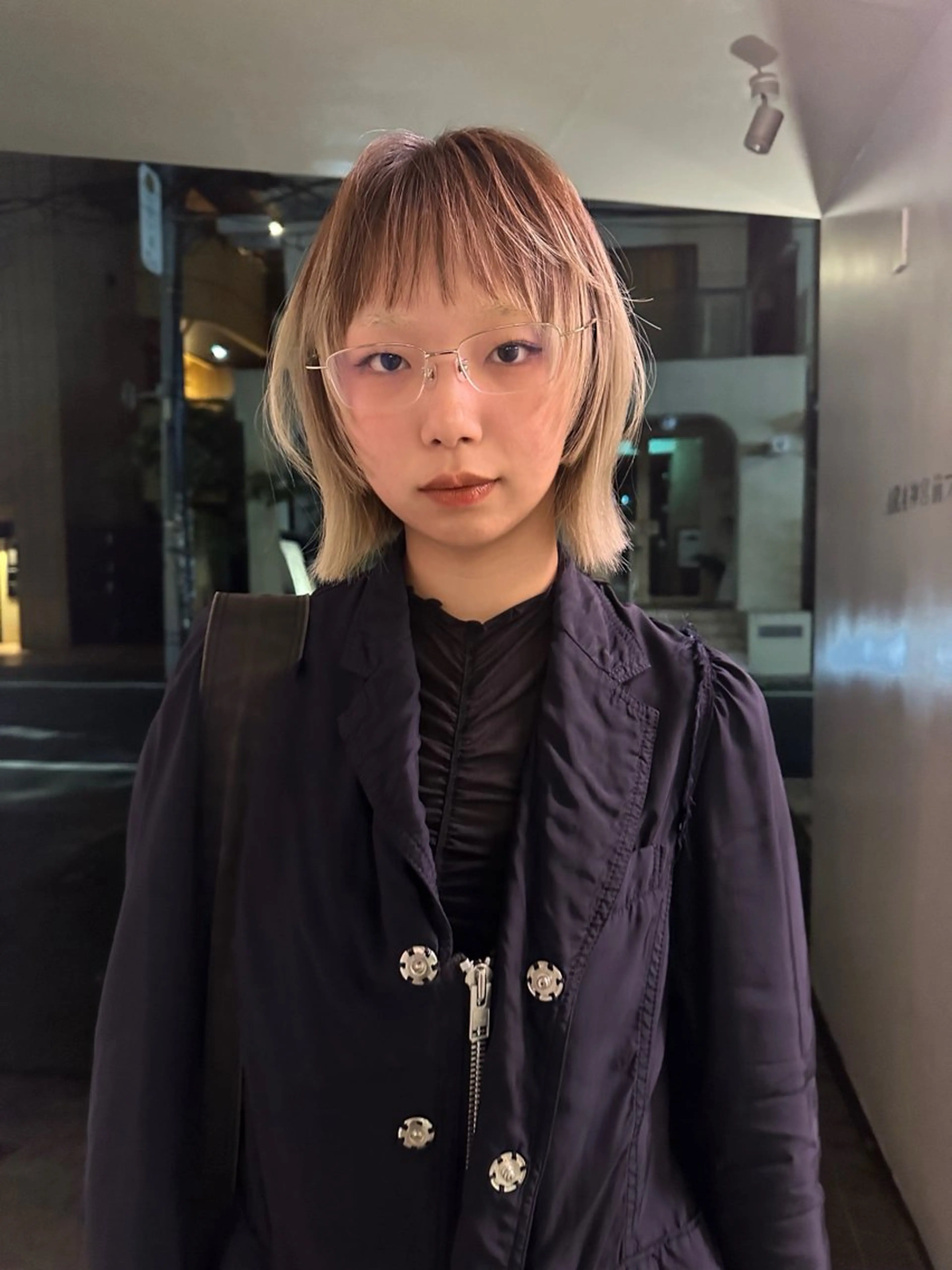 ショート 切りっぱなしボブ ボブ 顔周りカット 姫カット FILMS所属・レイヤーボブ★ cocomoのヘアスタイル