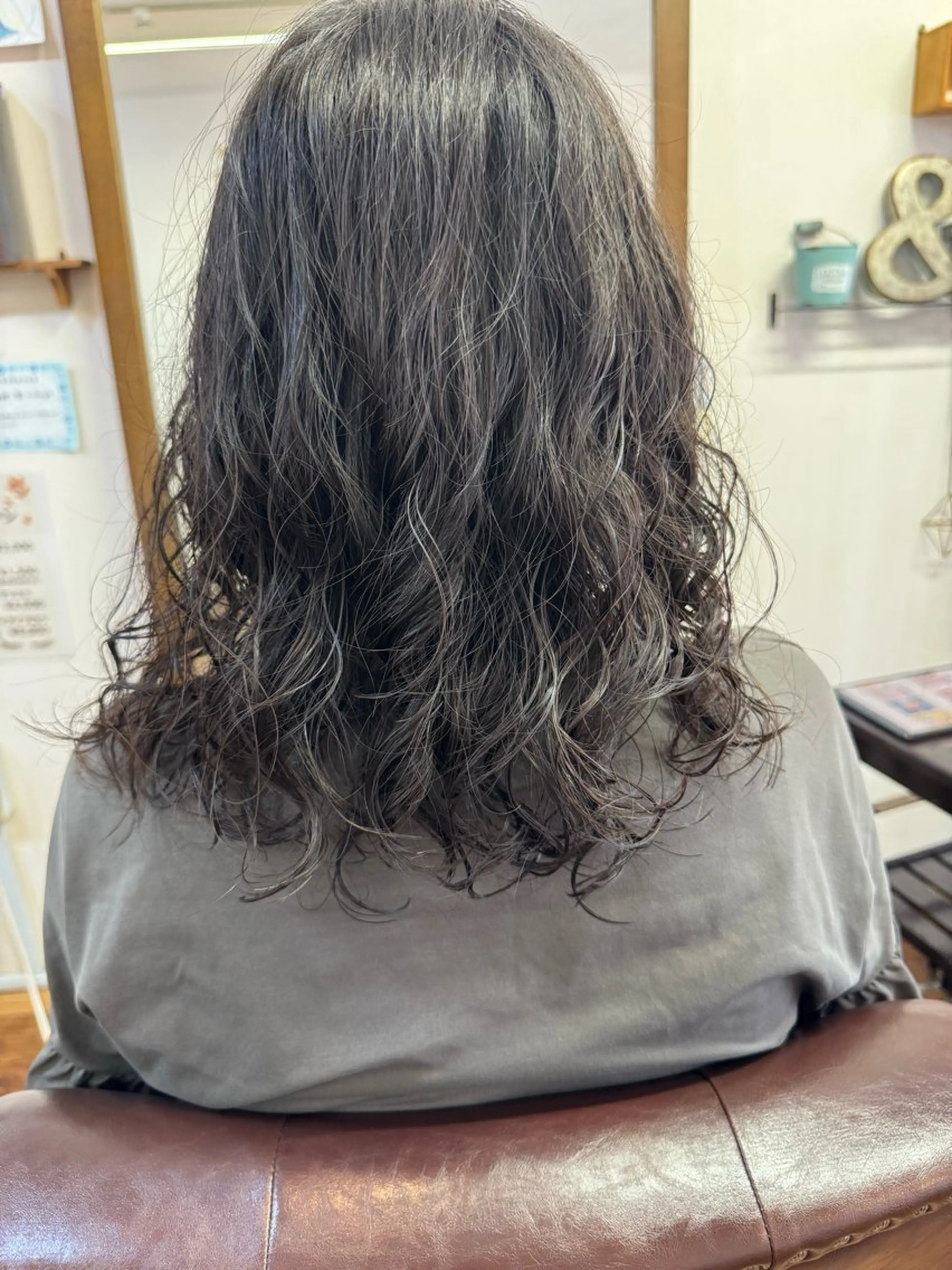 セミロング パーマ カット パーマ 神谷 知紀のヘアスタイル